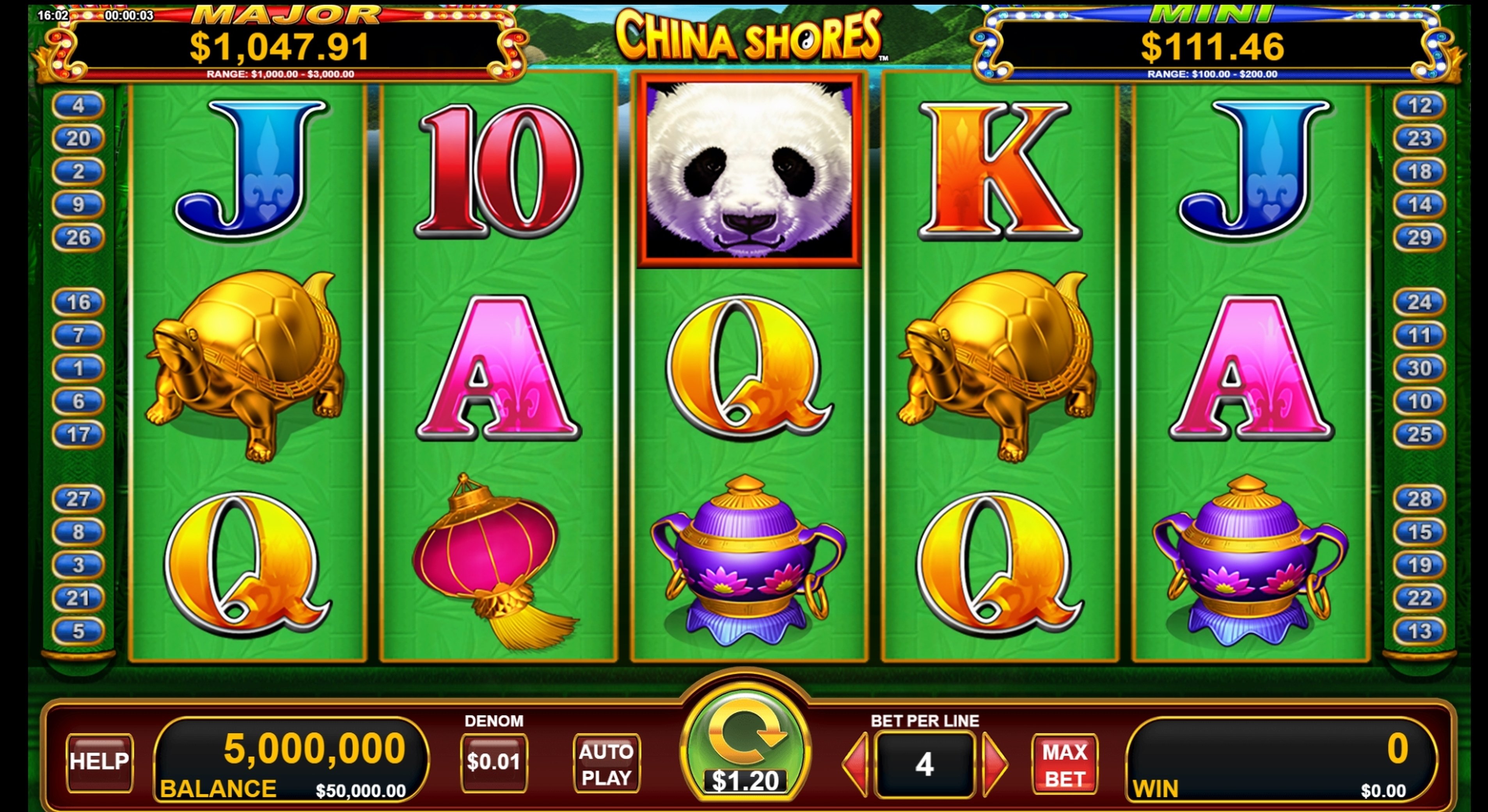 Reels in China Shores Slot Game by Nektan