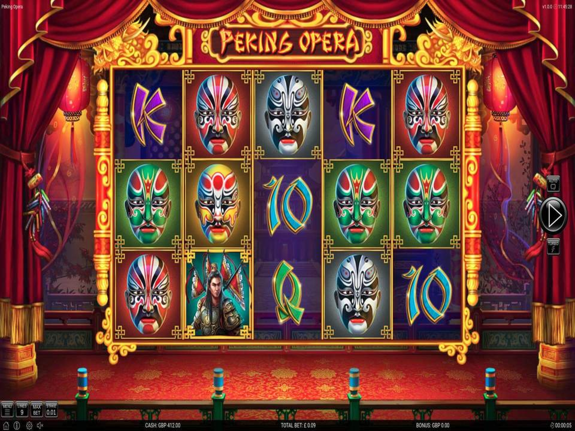 The Peking Opera Online Slot Demo Game by Nektan