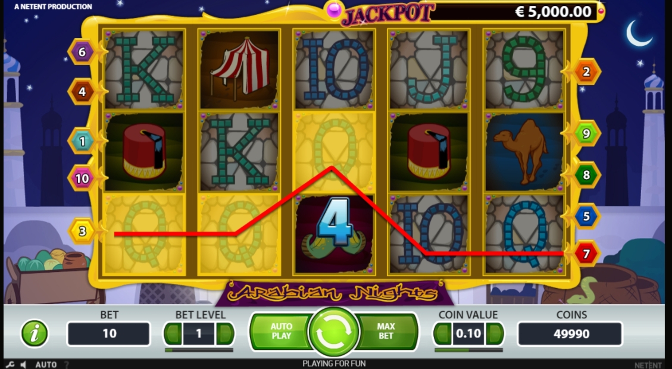 Win Money in Arabian Nights Free Slot Game by NetEnt
