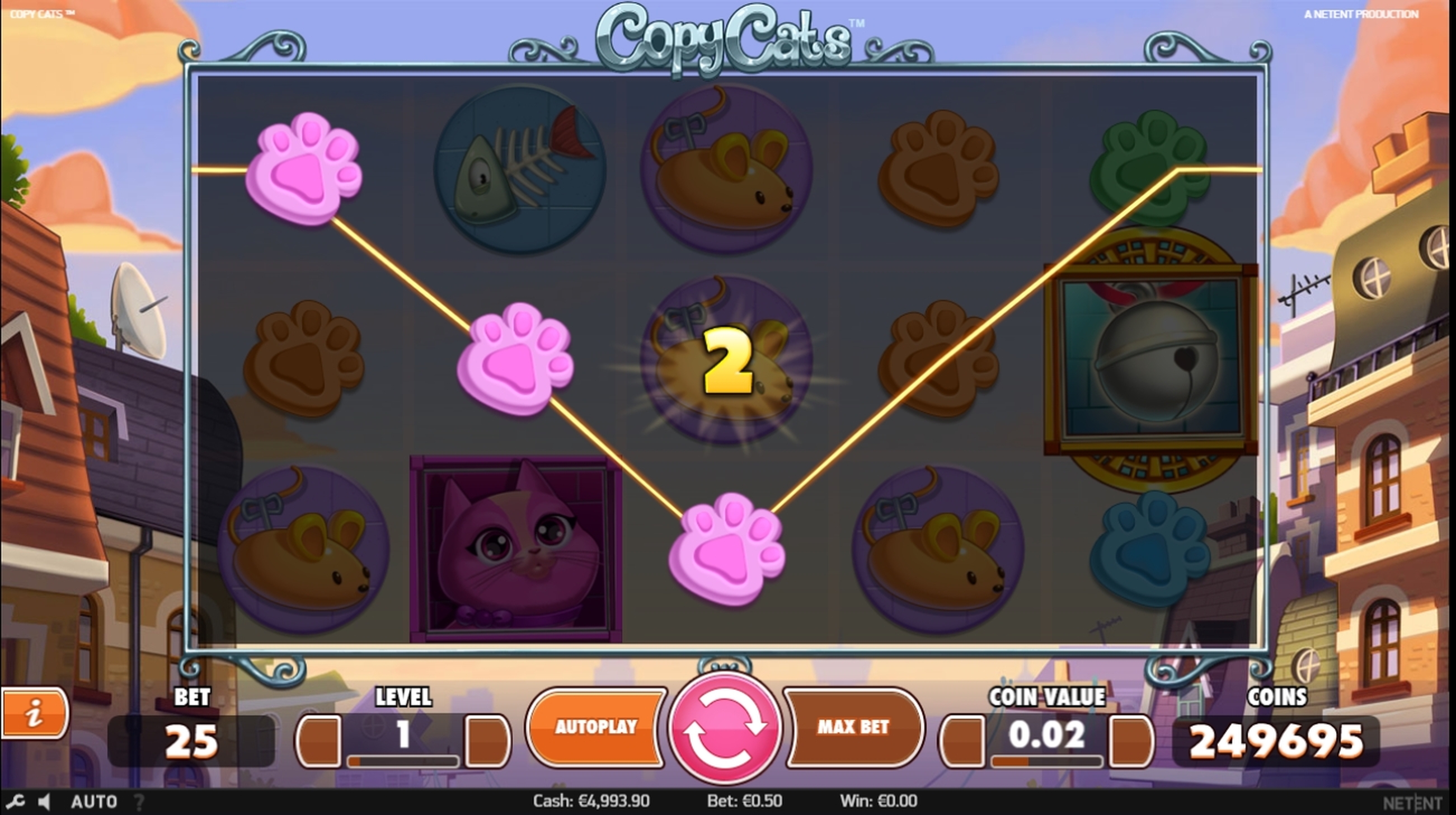 Win Money in Copy Cats Free Slot Game by NetEnt