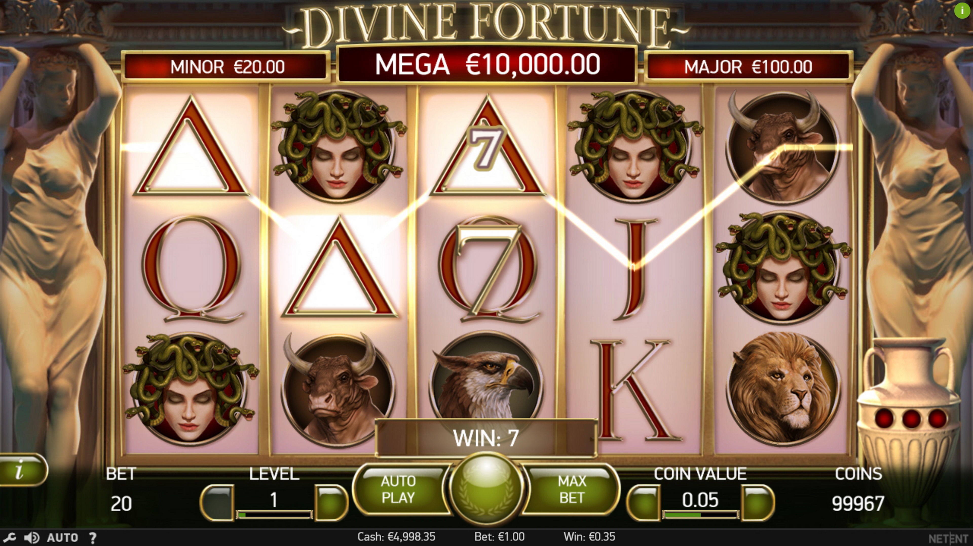 Win Money in Divine Fortune Free Slot Game by NetEnt