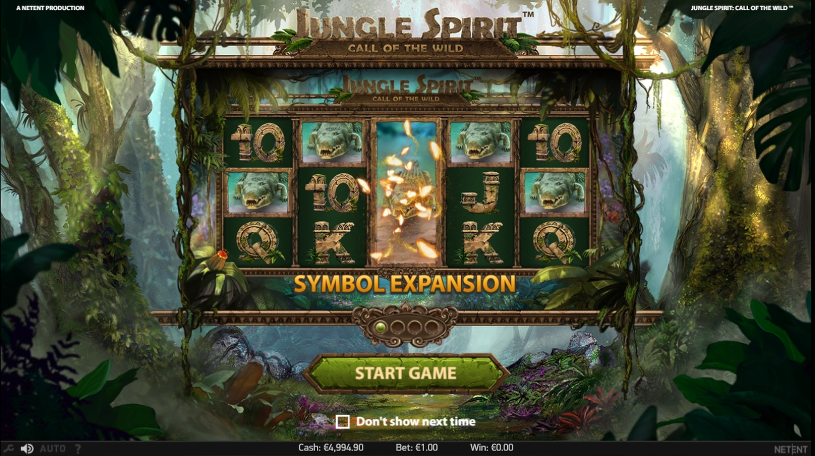 Play Jungle Spirit: Call of the Wild Free Casino Slot Game by NetEnt