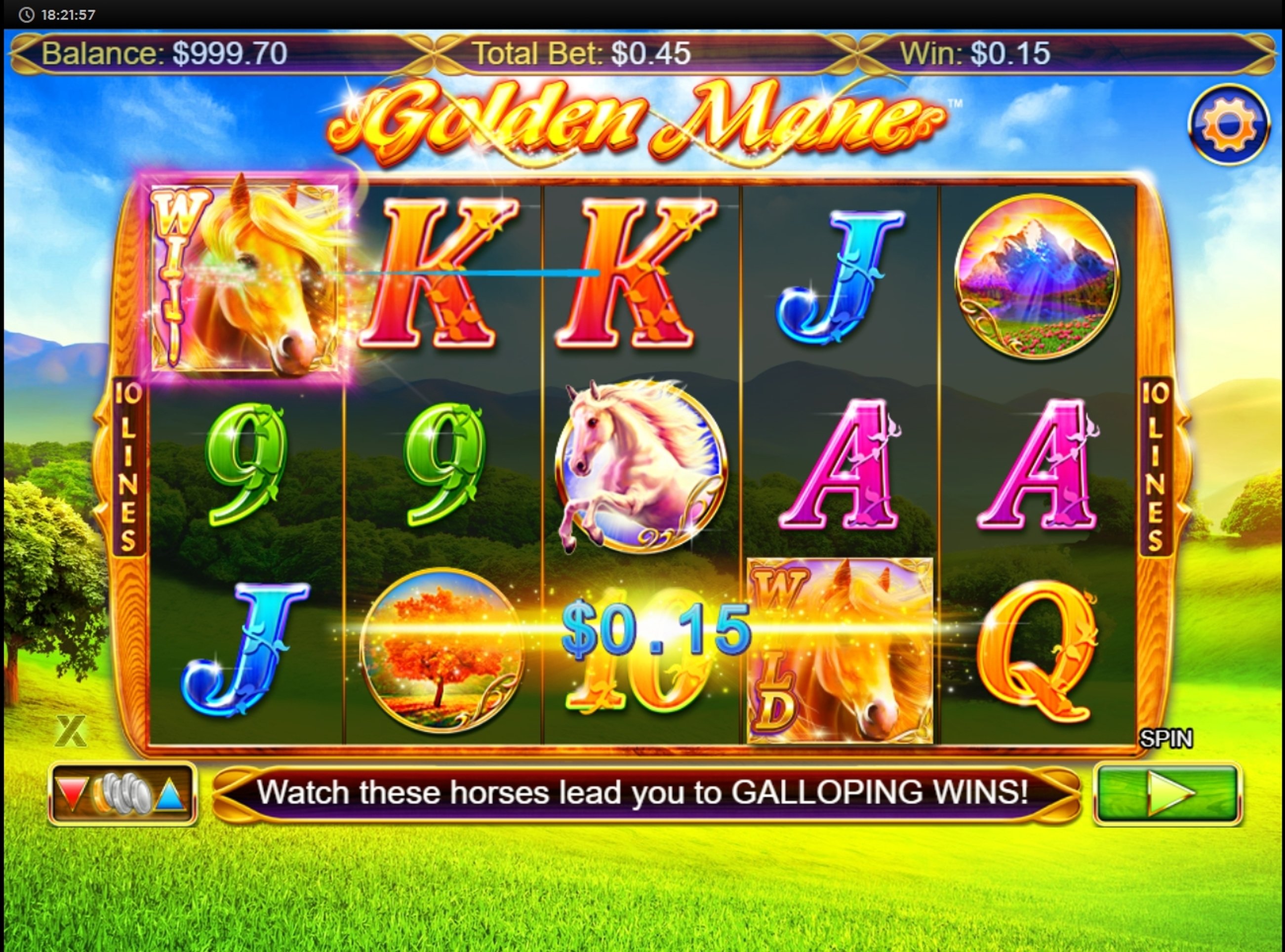 Win Money in Golden Mane Free Slot Game by NextGen Gaming