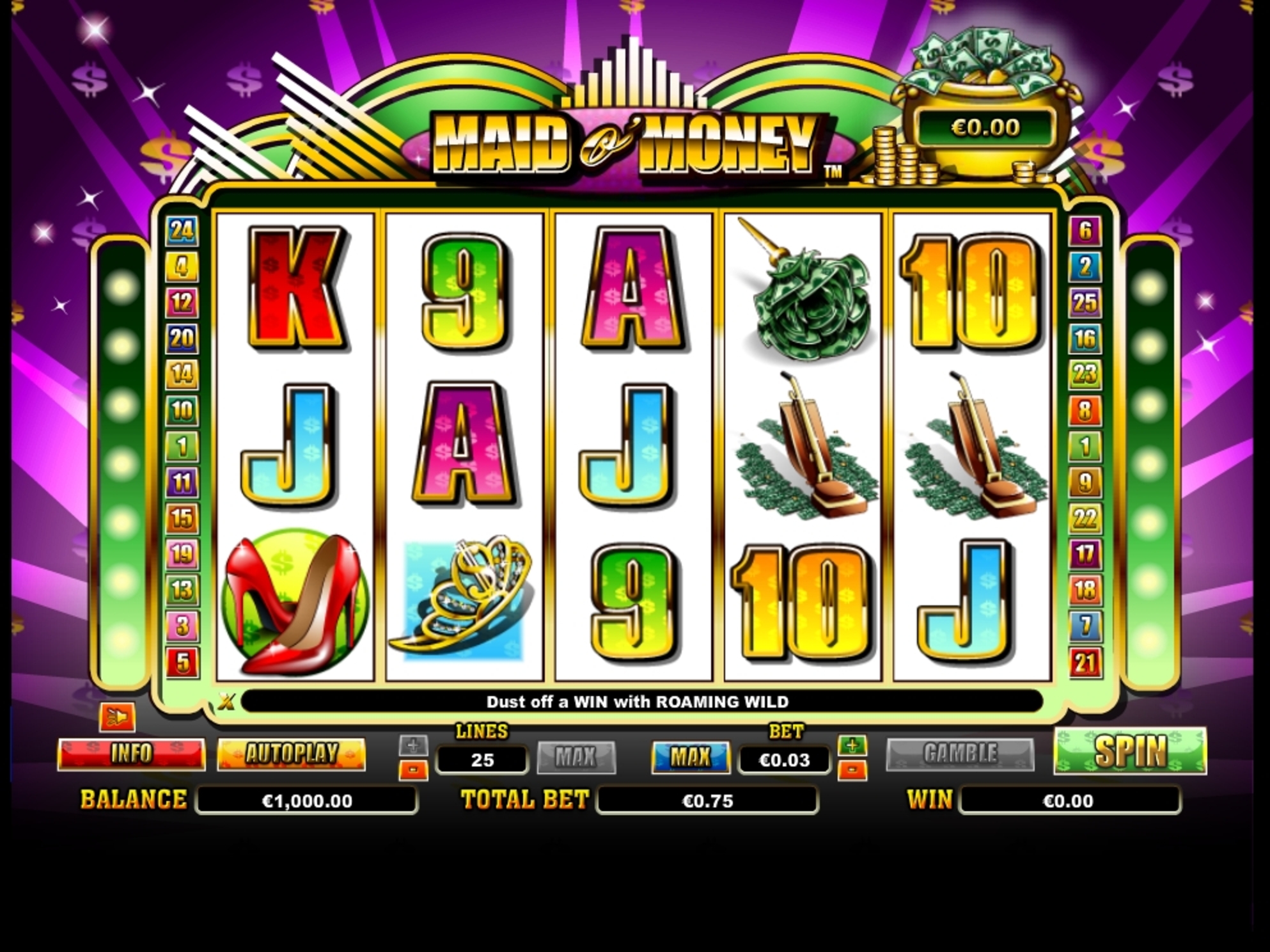 Reels in Maid o Money Slot Game by NextGen Gaming