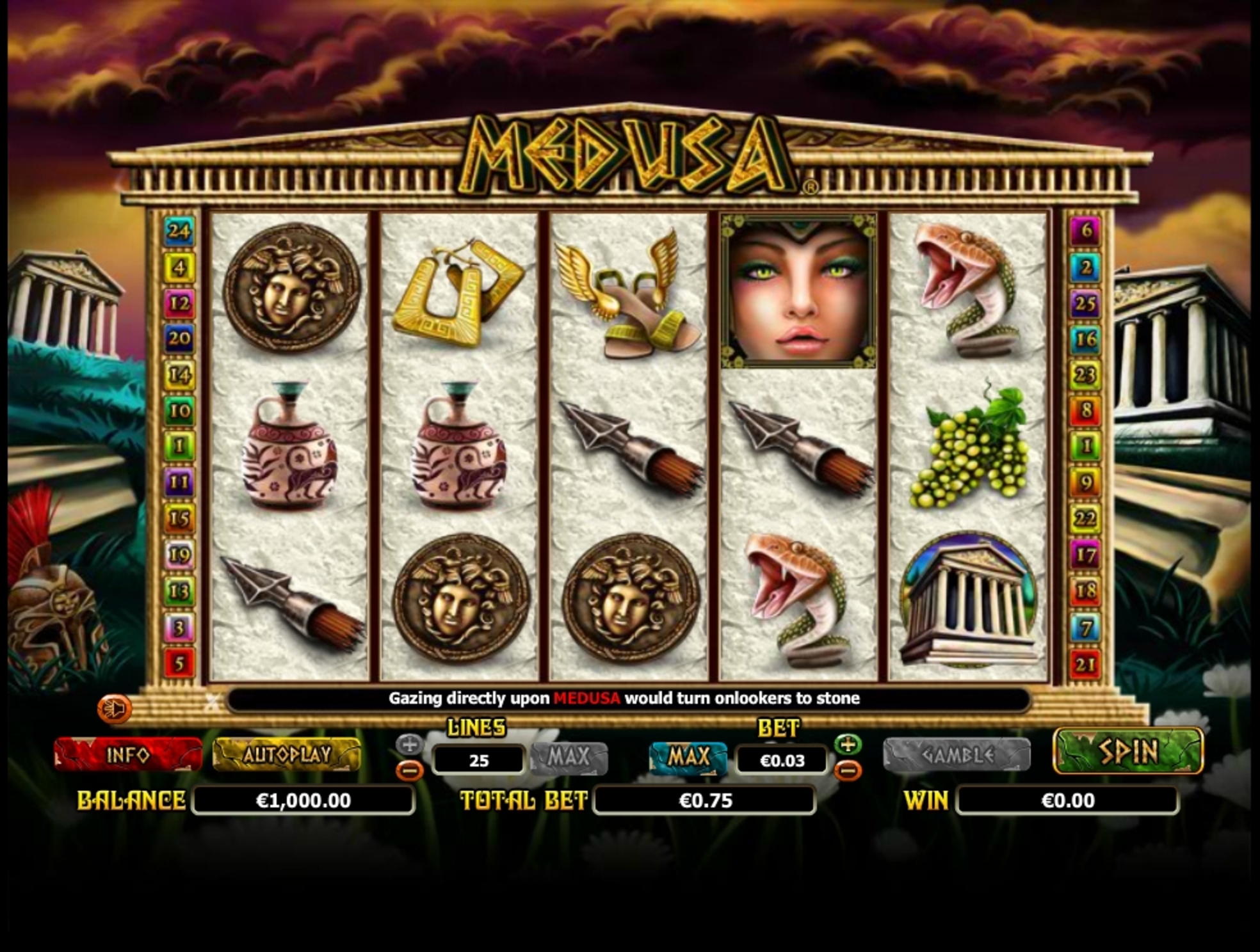 Reels in Medusa Slot Game by NextGen Gaming
