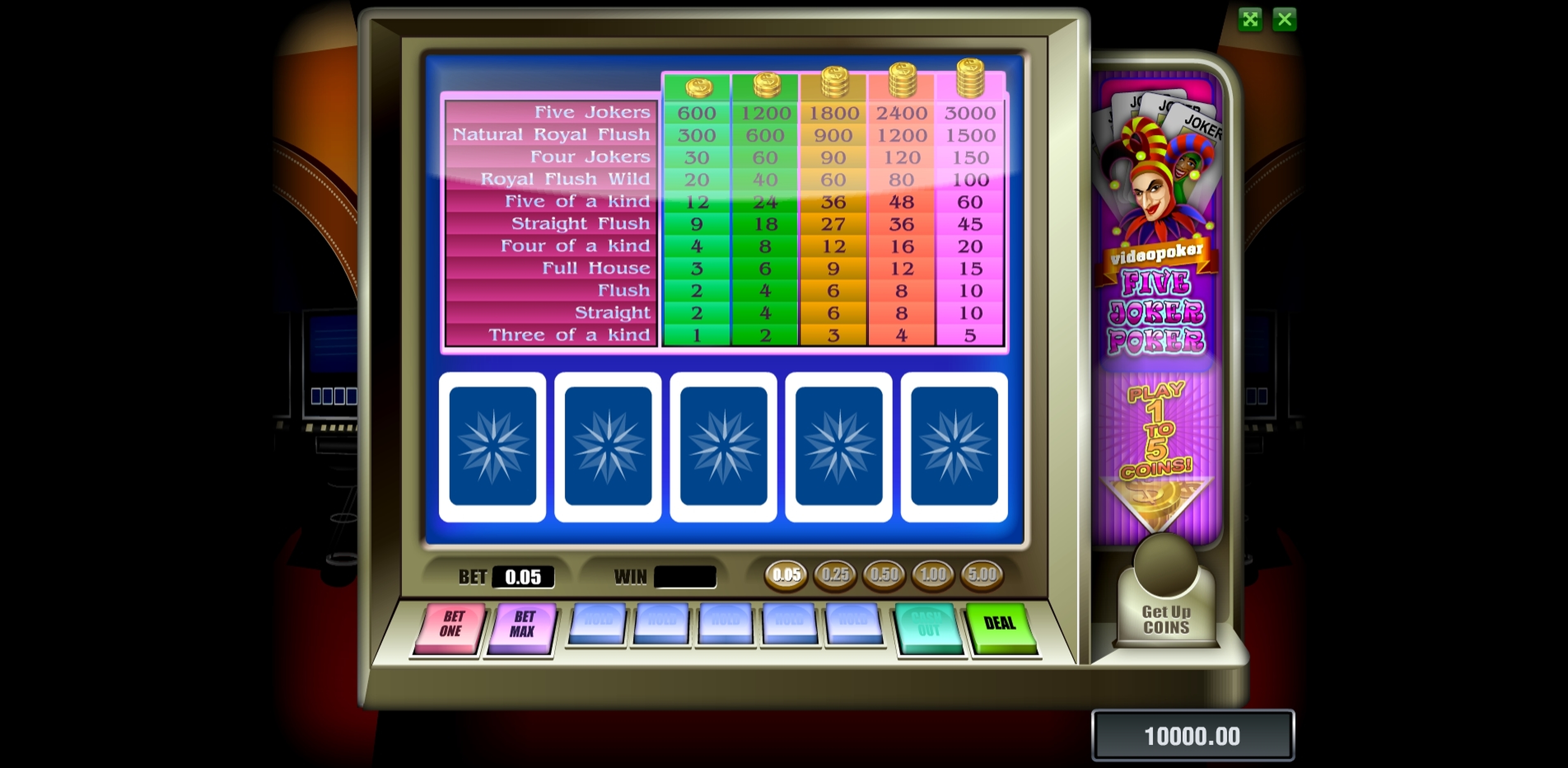 Reels in Five Joker Poker Slot Game by Novomatic