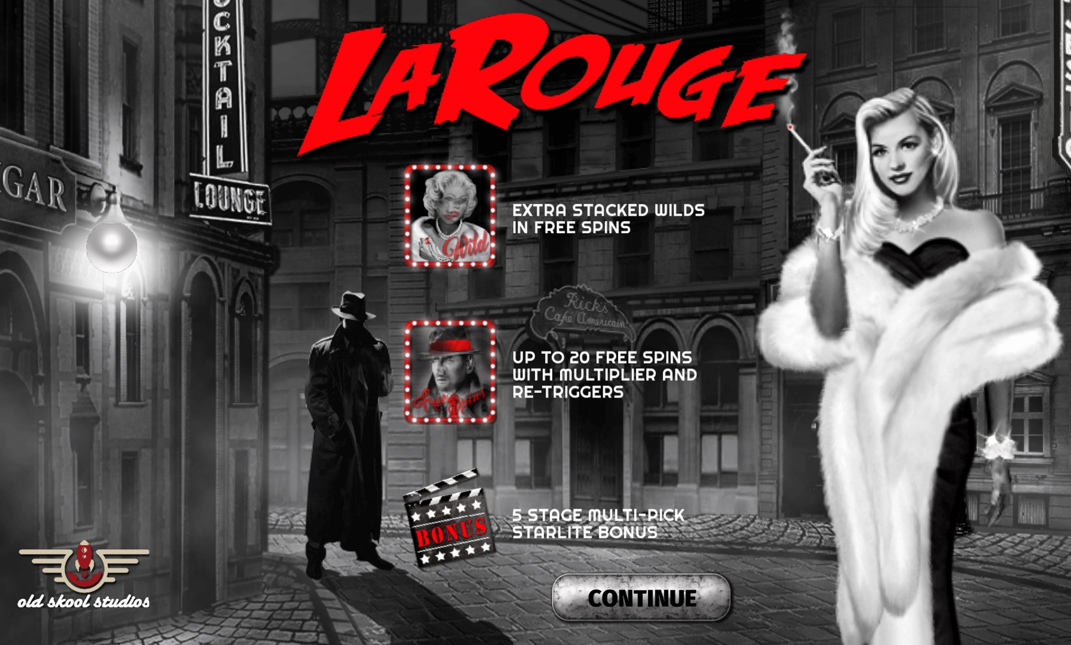 Play La Rouge Free Casino Slot Game by Old Skool Studios