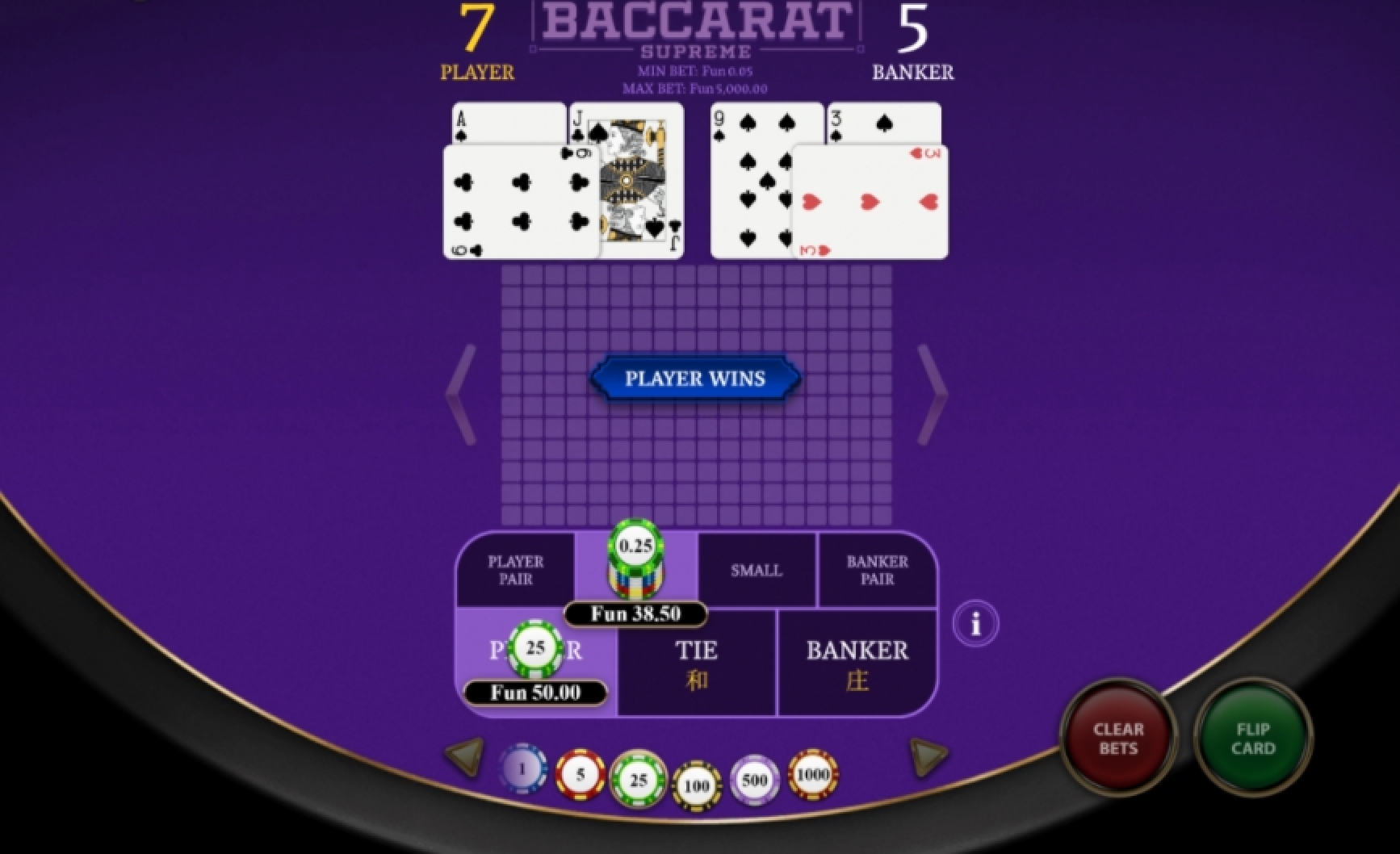 The Baccarat Supreme Online Slot Demo Game by OneTouch Games