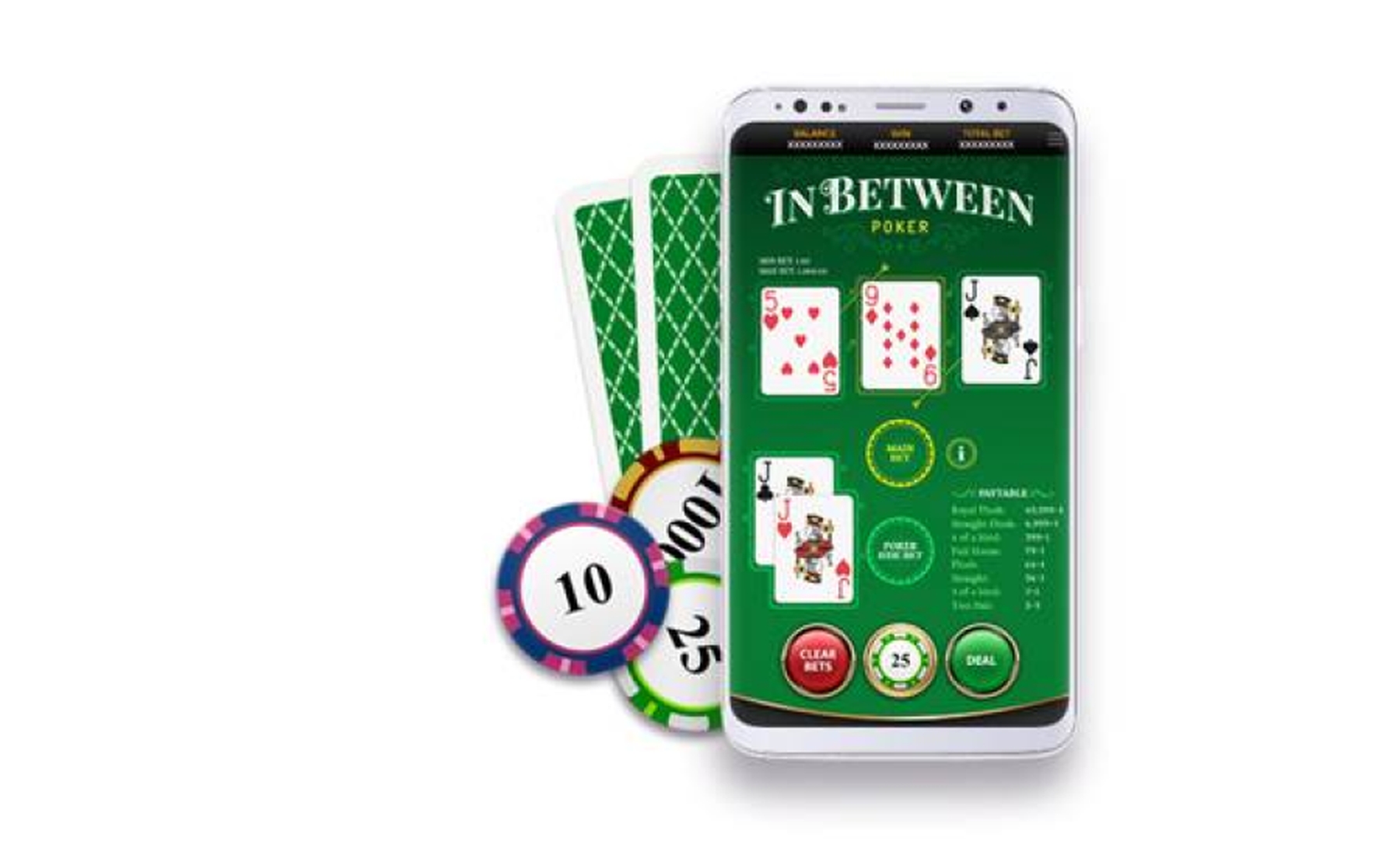 In Between Poker Online Slot Demo Game by OneTouch Games