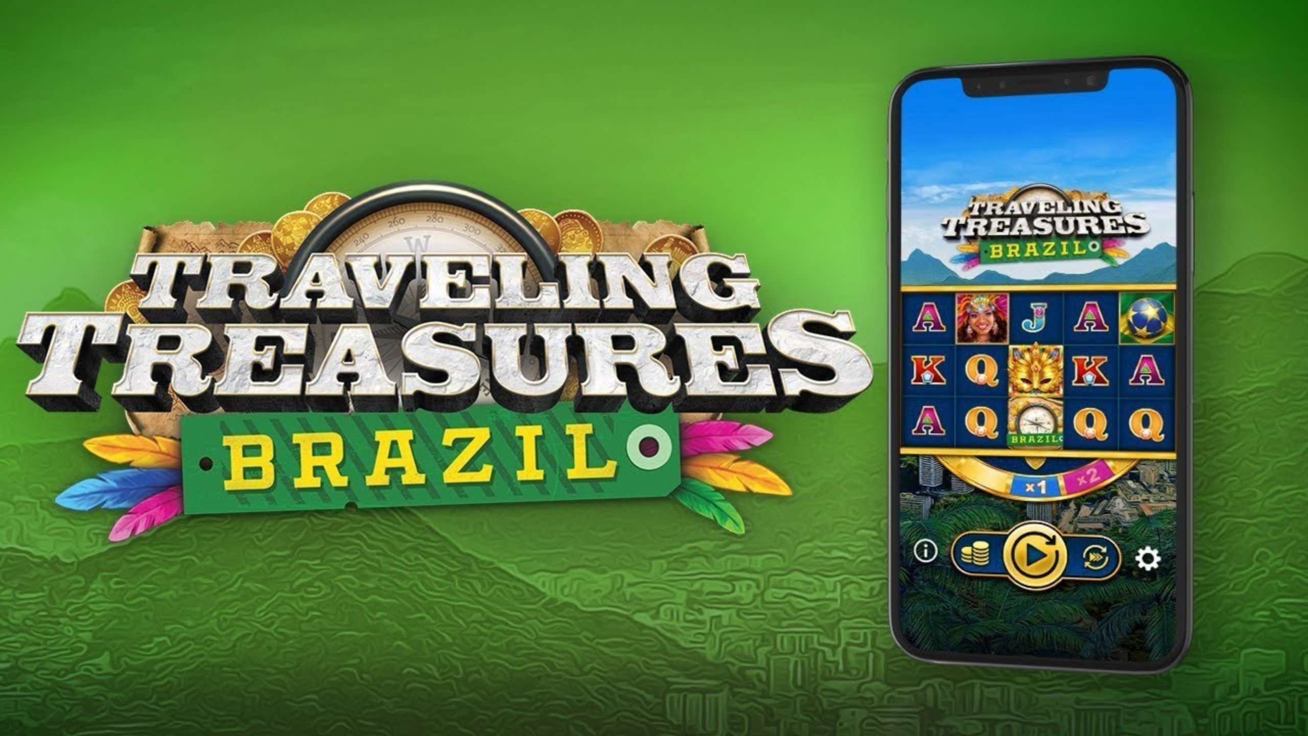 Travelling Treasures Brazil Online Slot Demo Game by OneTouch Games