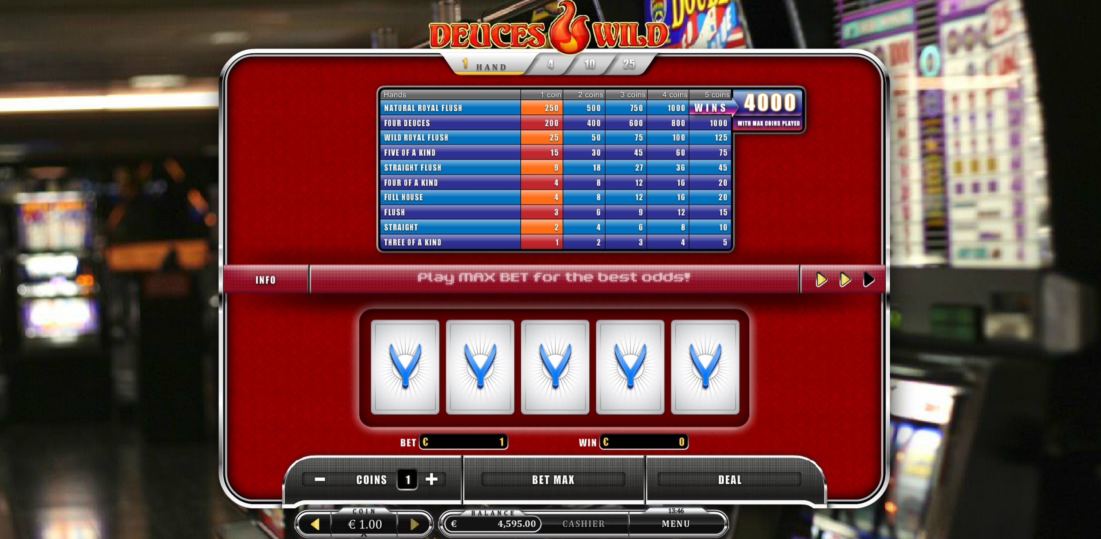 Reels in Deuces Wild (Oryx) Slot Game by Oryx