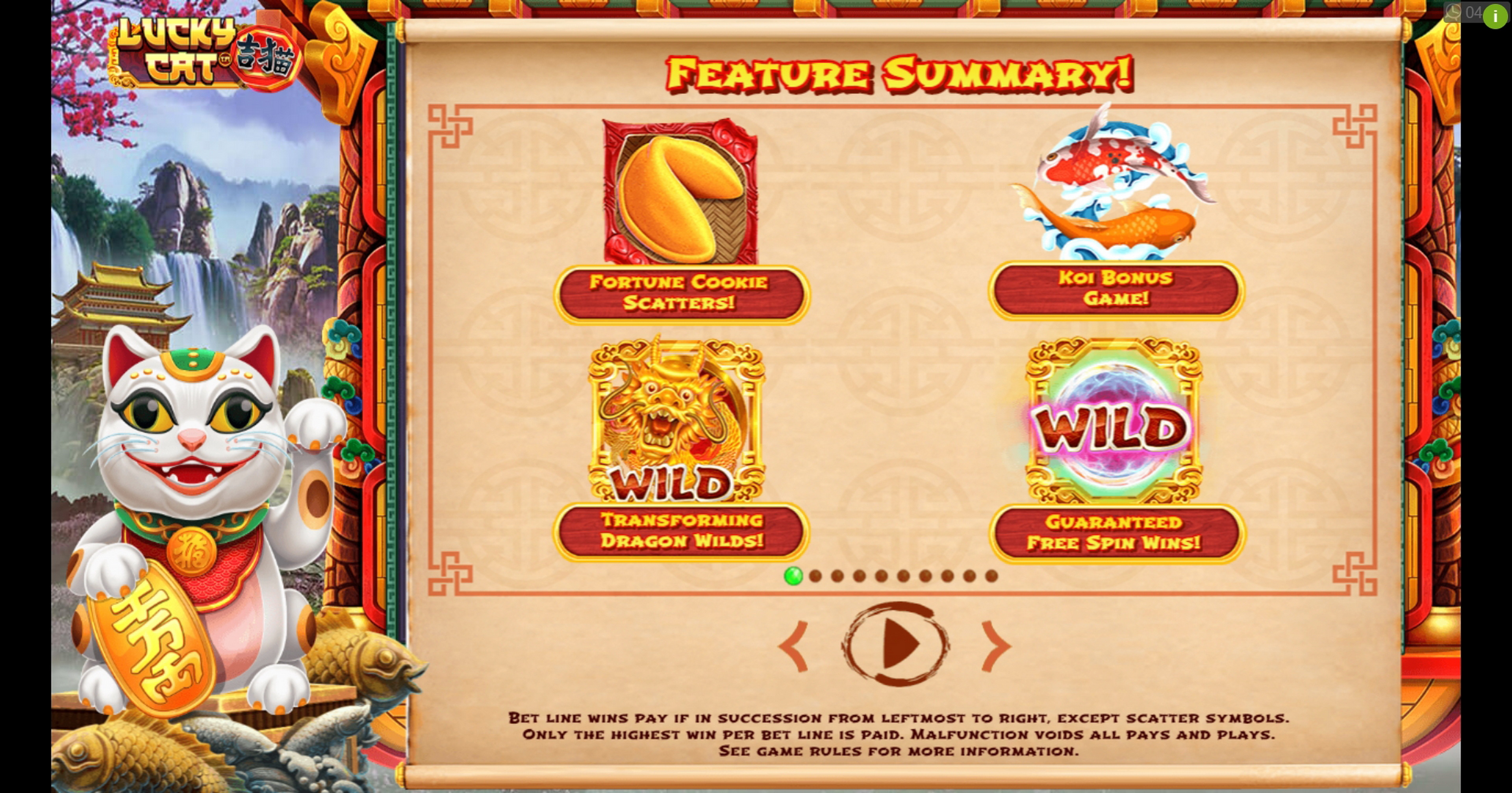 Play Lucky Cat Free Casino Slot Game by Pirates Gold Studios