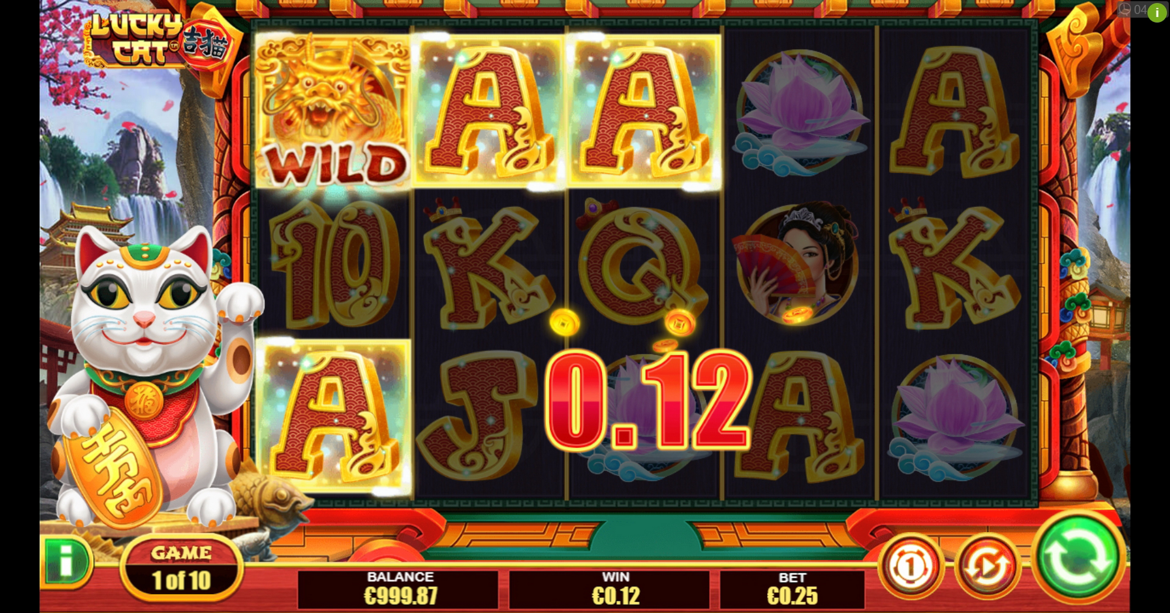 Win Money in Lucky Cat Free Slot Game by Pirates Gold Studios