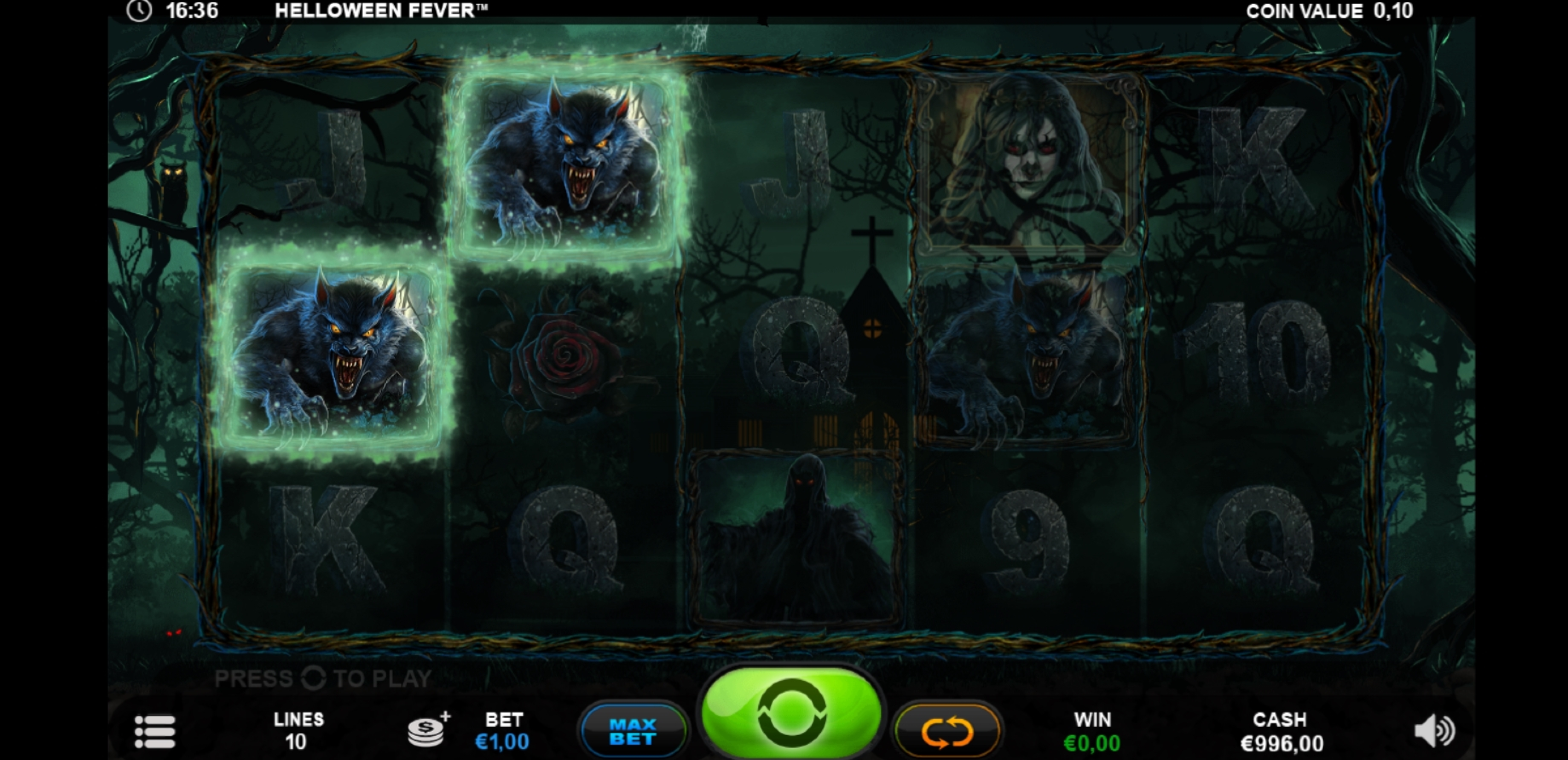 Win Money in Helloween Fever Free Slot Game by Plank Gaming