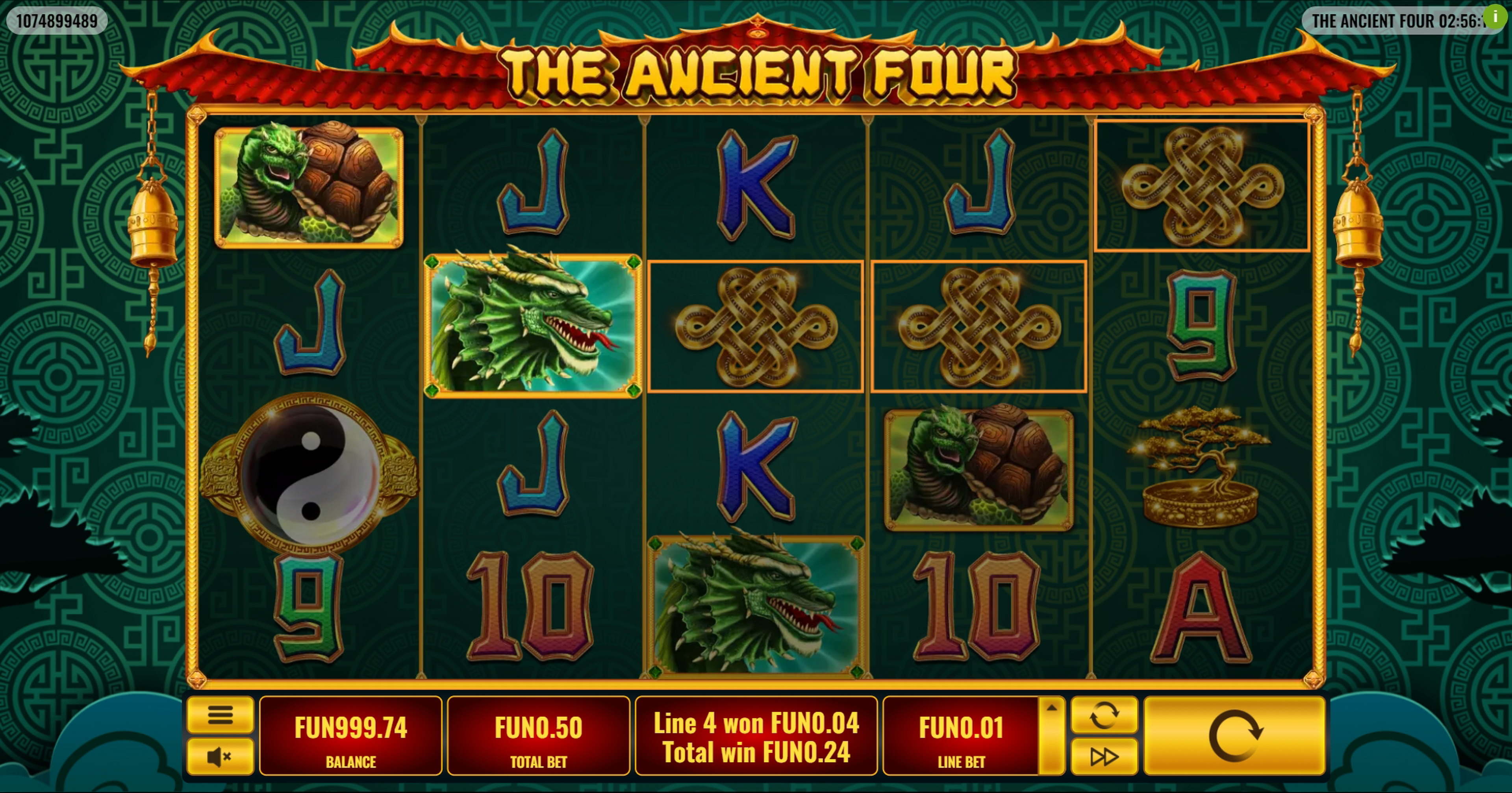 Win Money in The Ancient Four Free Slot Game by Platipus