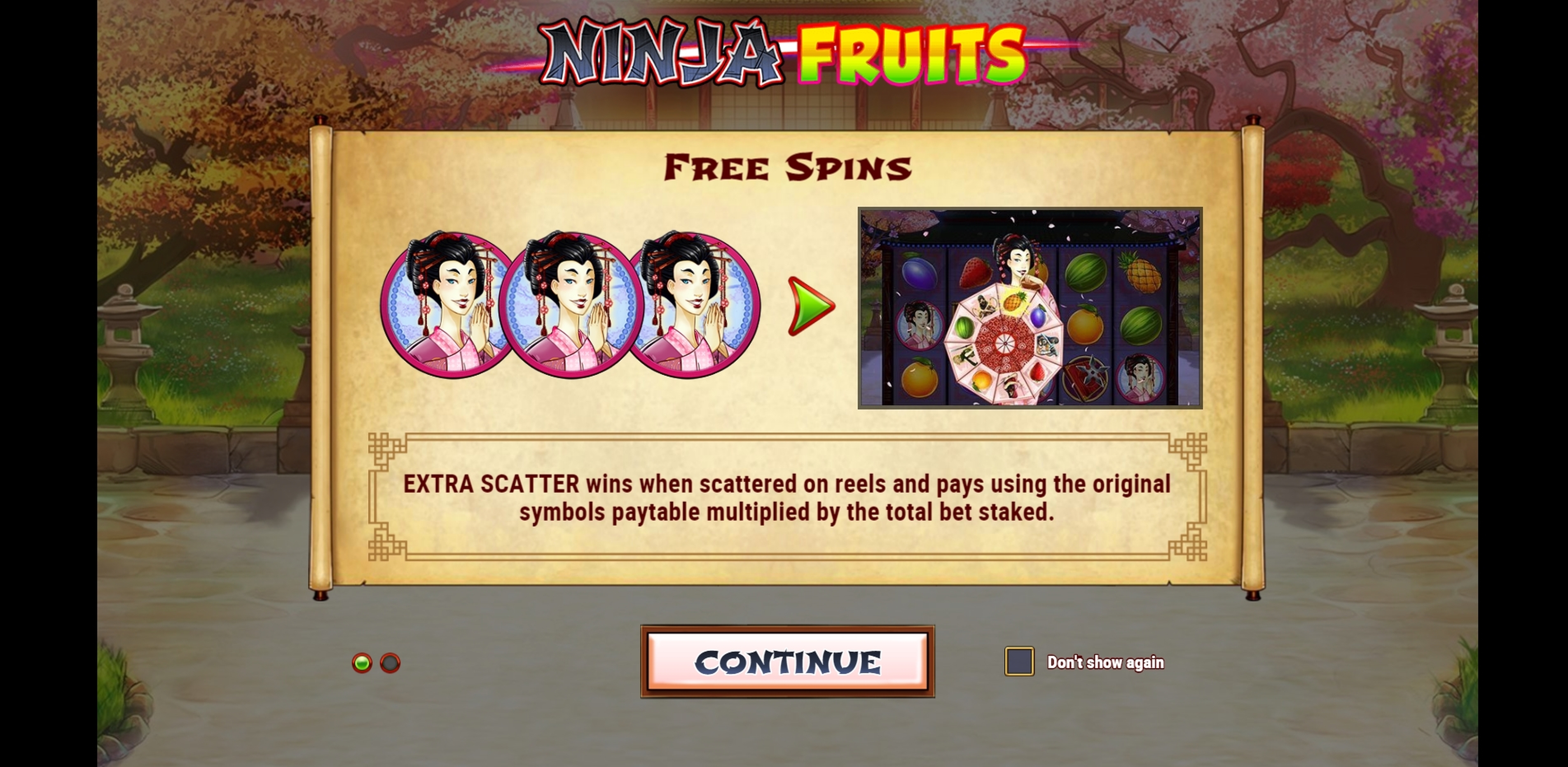 Nin Nin Fruit Free Play in Demo Mode