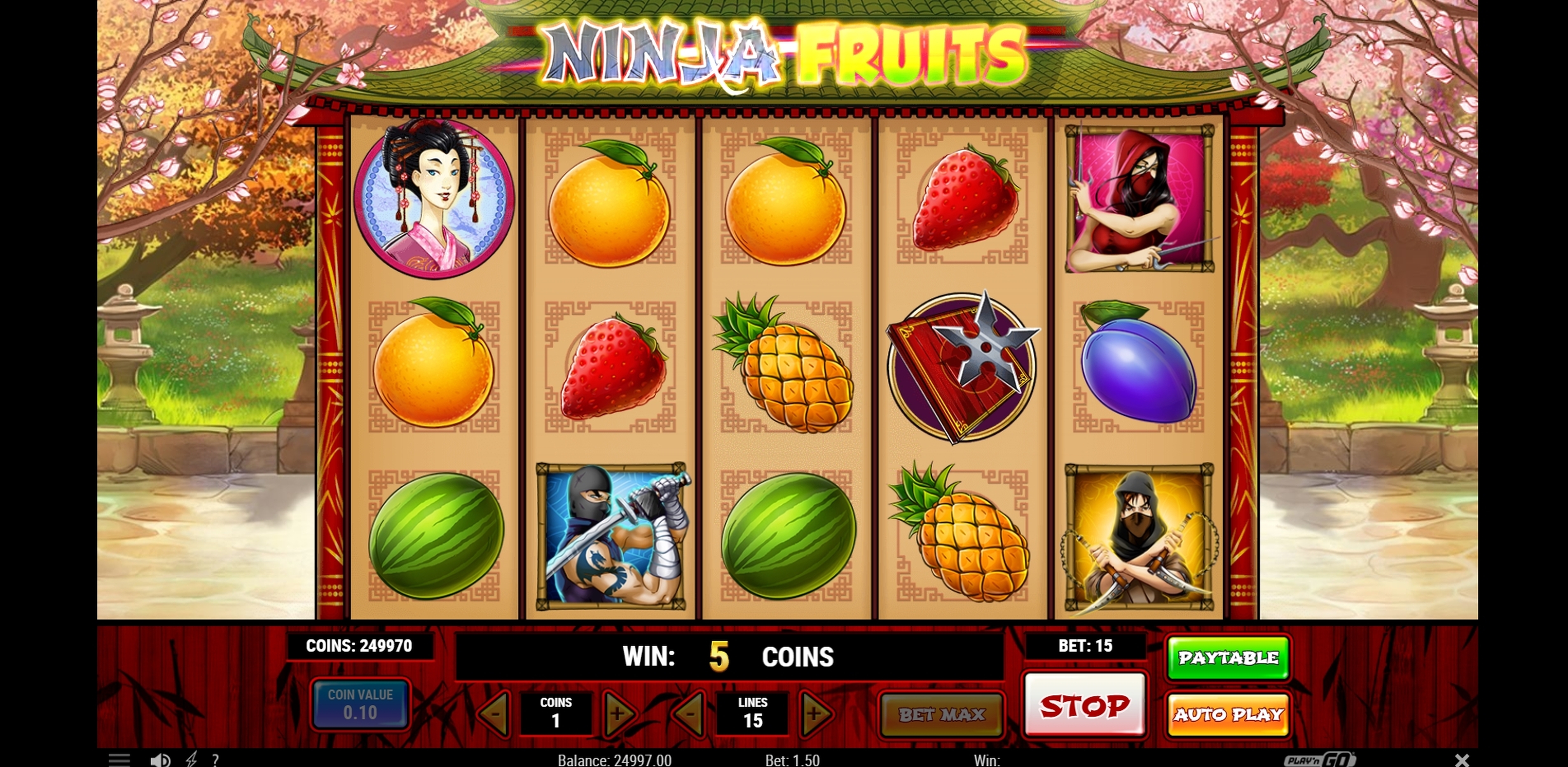 fruit ninja slot machine