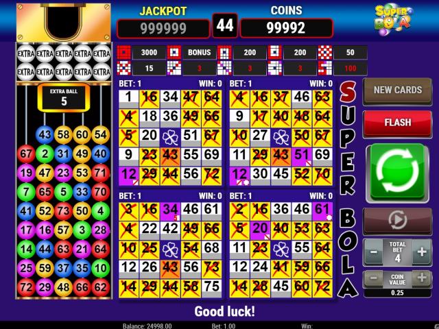 Super Bola Bingo demo play, Slot Machine Online by Play'n