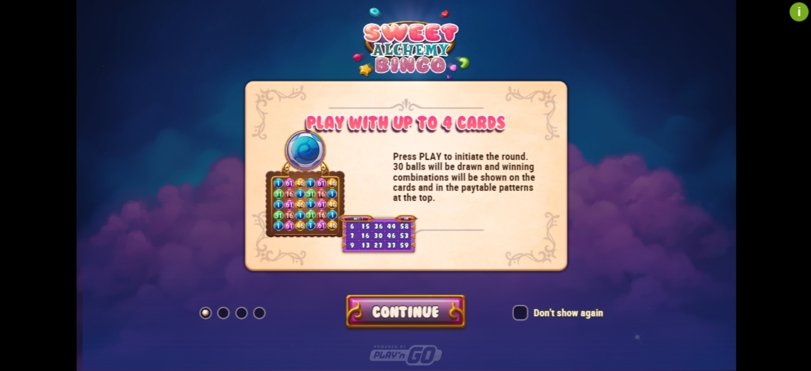Play Sweet Alchemy Bingo Free Casino Slot Game by Playn GO