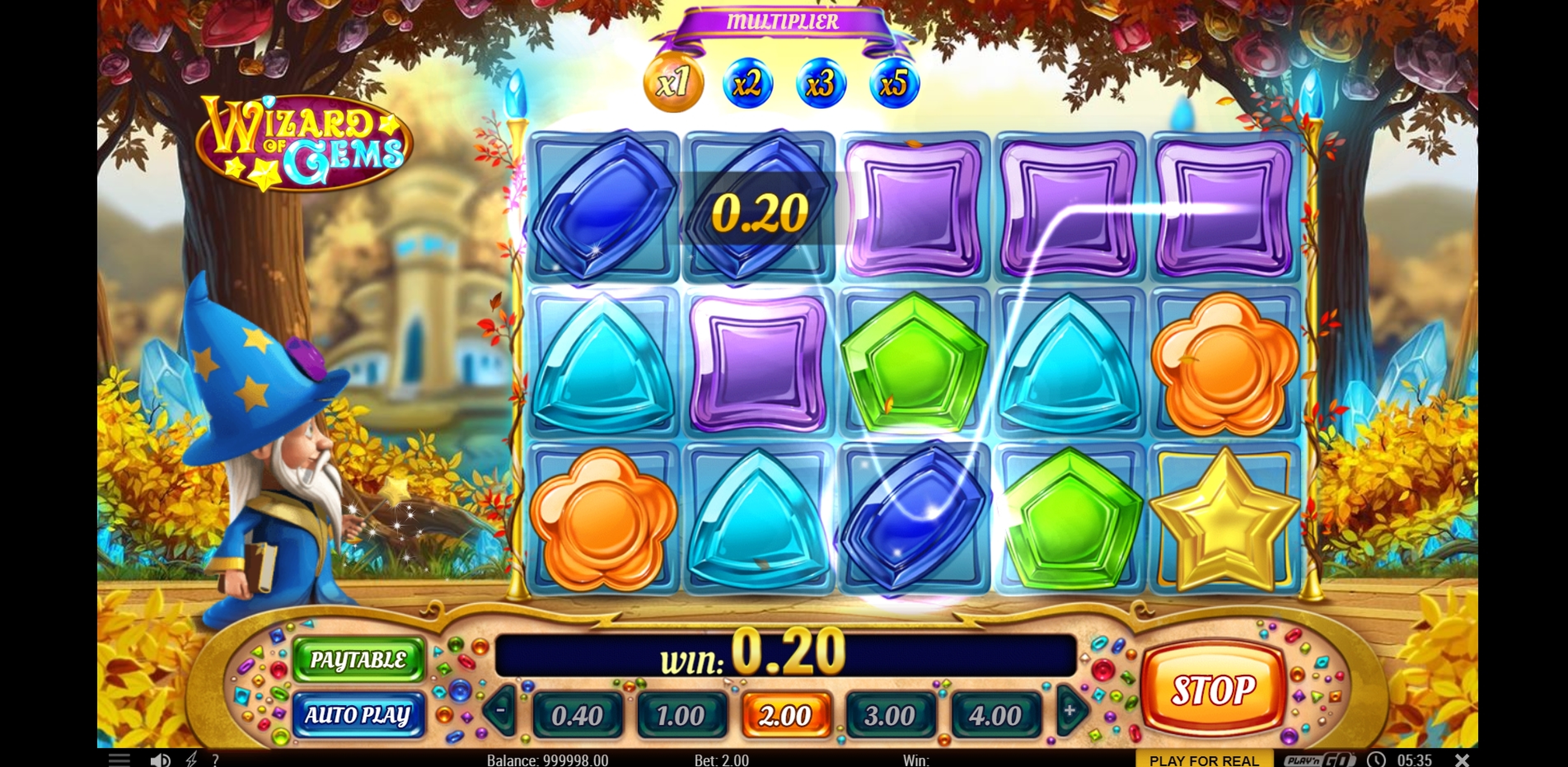 Win Money in Wizard of Gems Free Slot Game by Playn GO