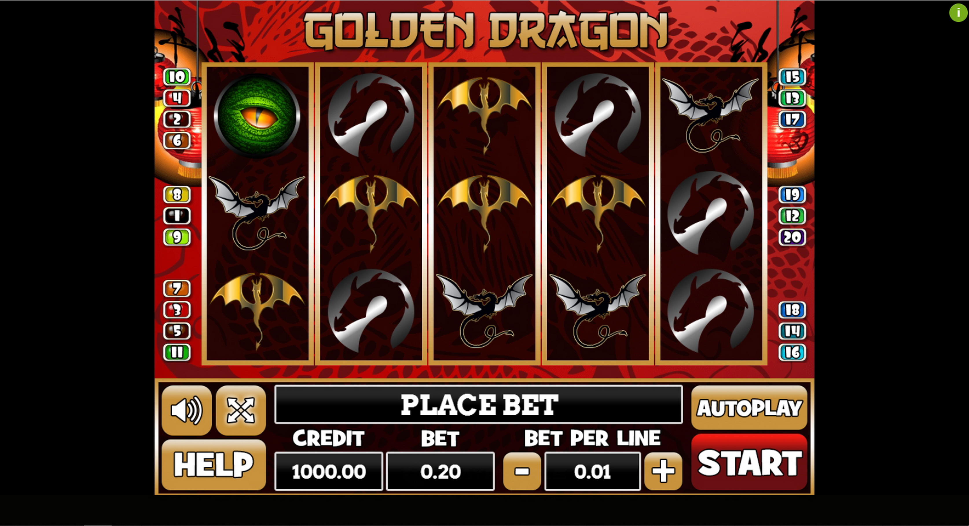 Reels in Golden Dragon (PlayPearls) Slot Game by PlayPearls