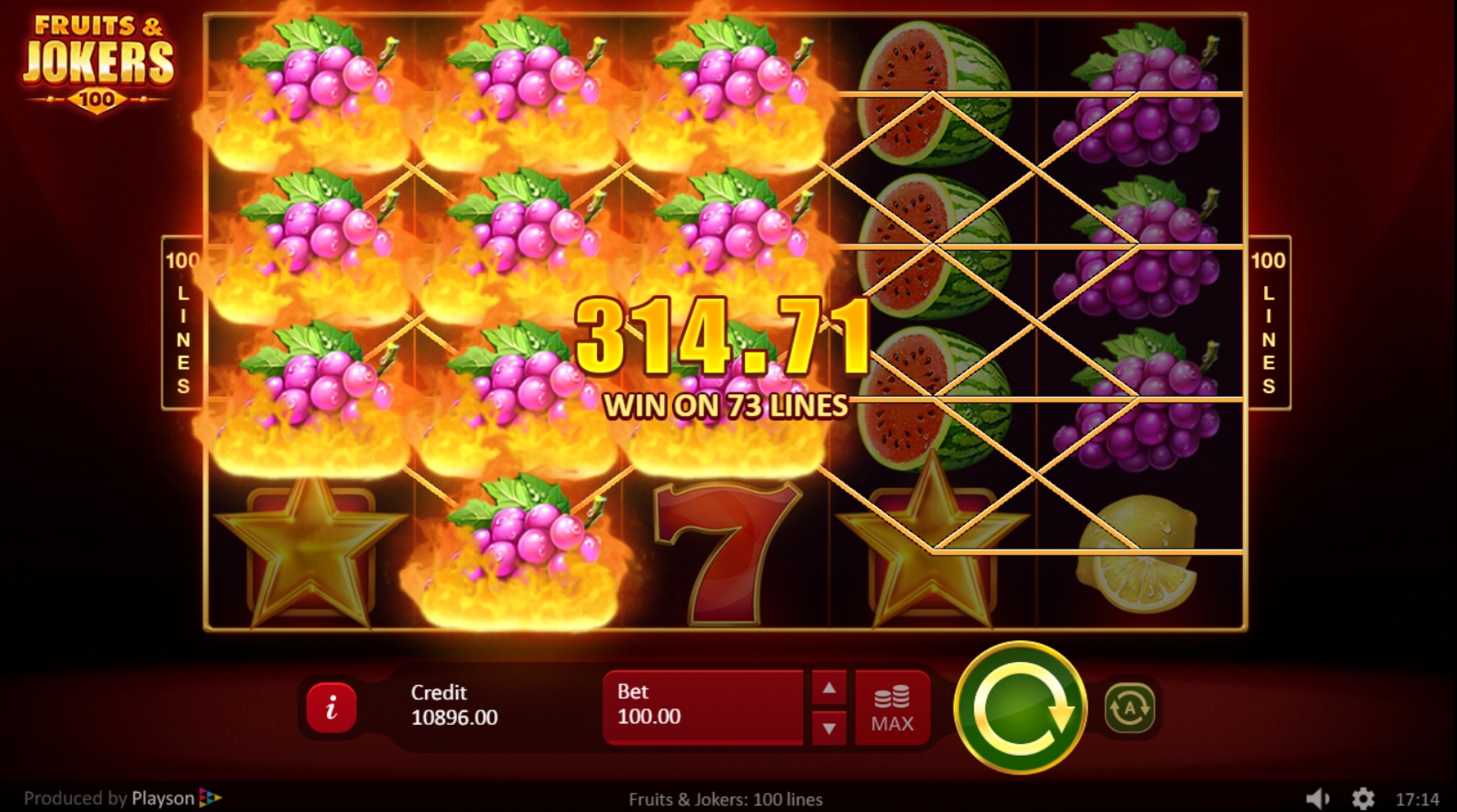 Hot Joker Fruits Stacks slot by Prospect Gaming - Gameplay
