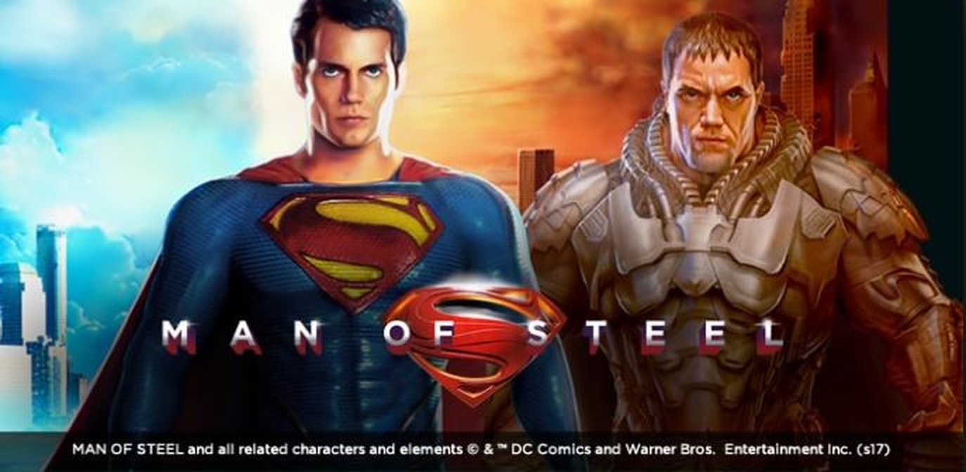 Reels in Man of Steel Slot Game by Playtech