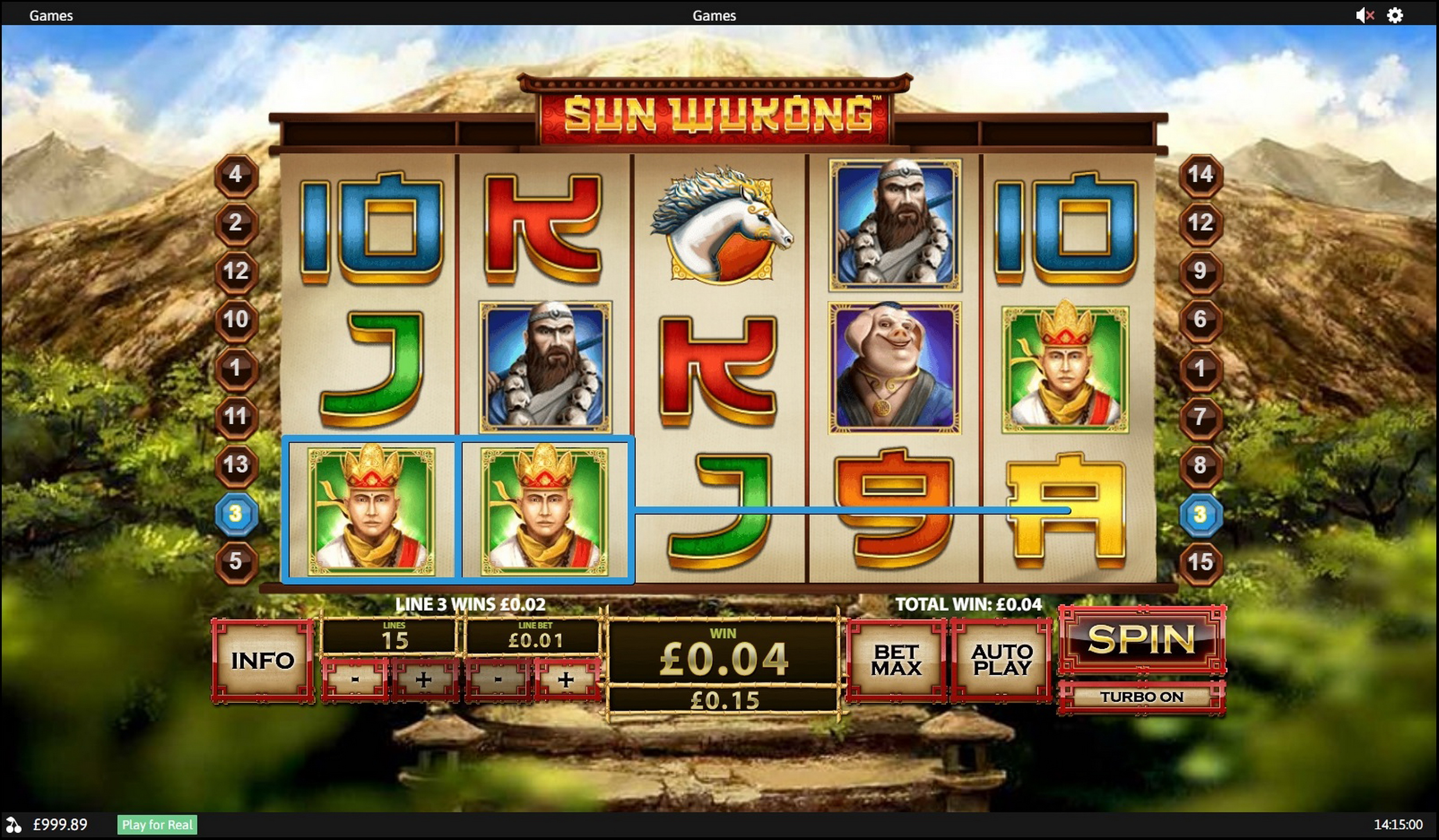 Win Money in Sun Wukong Free Slot Game by Playtech