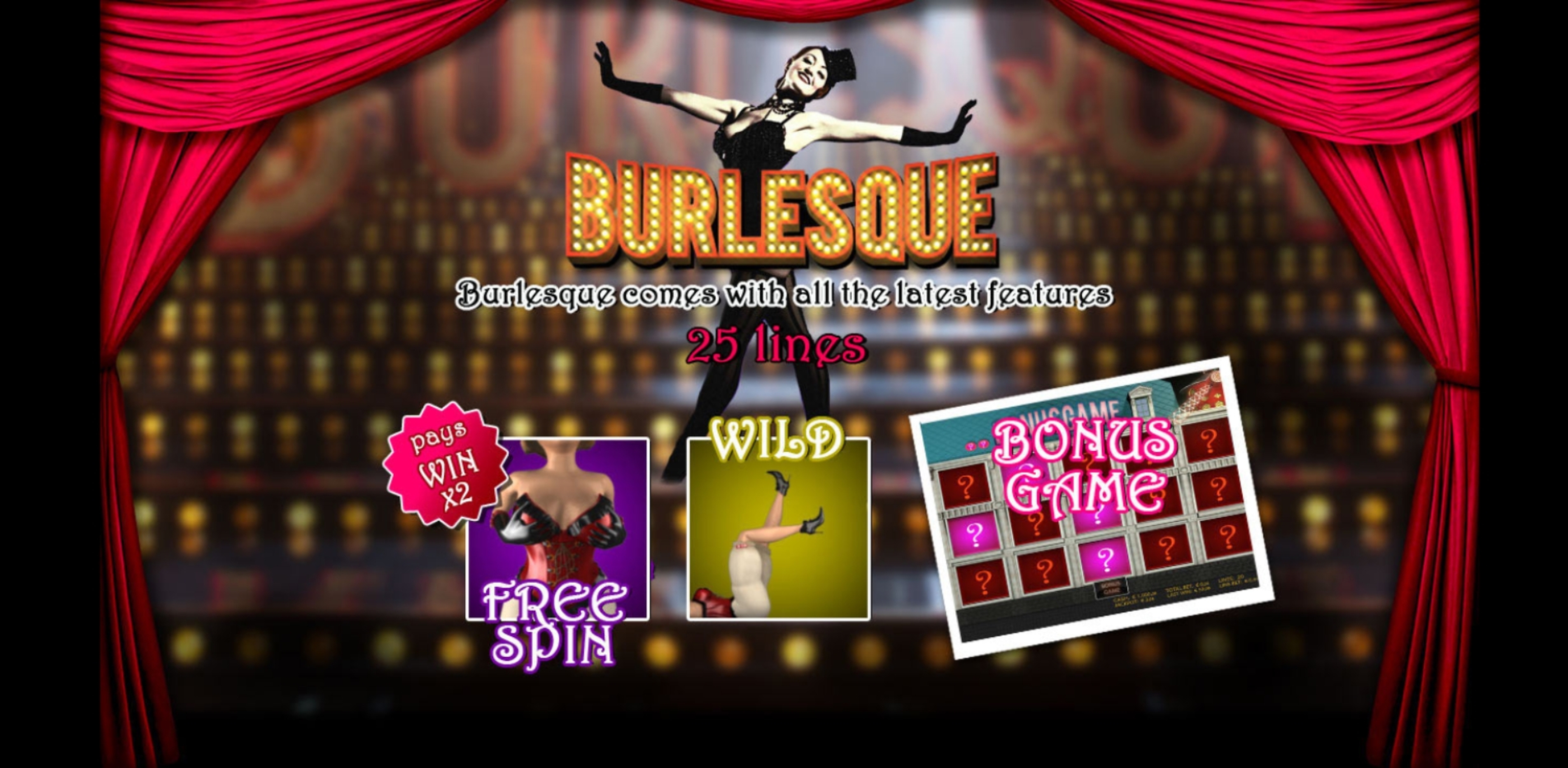 Play Burlesque Free Casino Slot Game by Portomaso Gaming