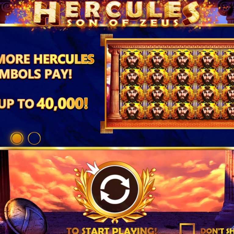 Hercules Son of Zeus demo play, Slot Machine Online by