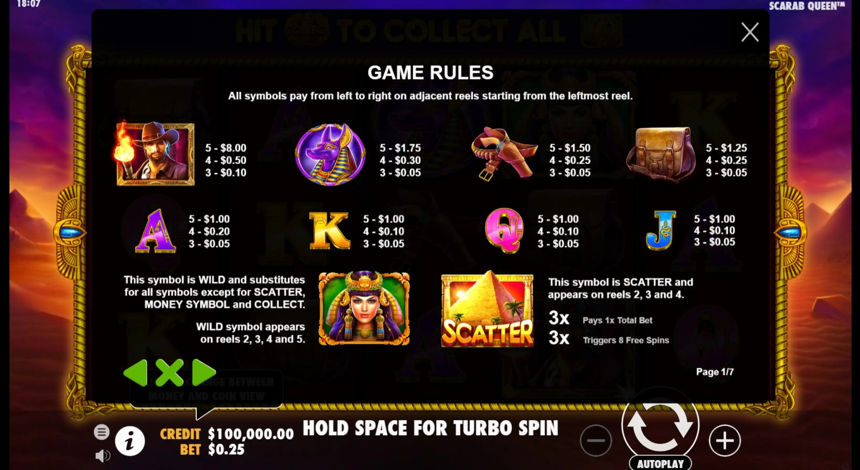 Info of John Hunter Tomb of the Scarab Queen Slot Game by Pragmatic Play