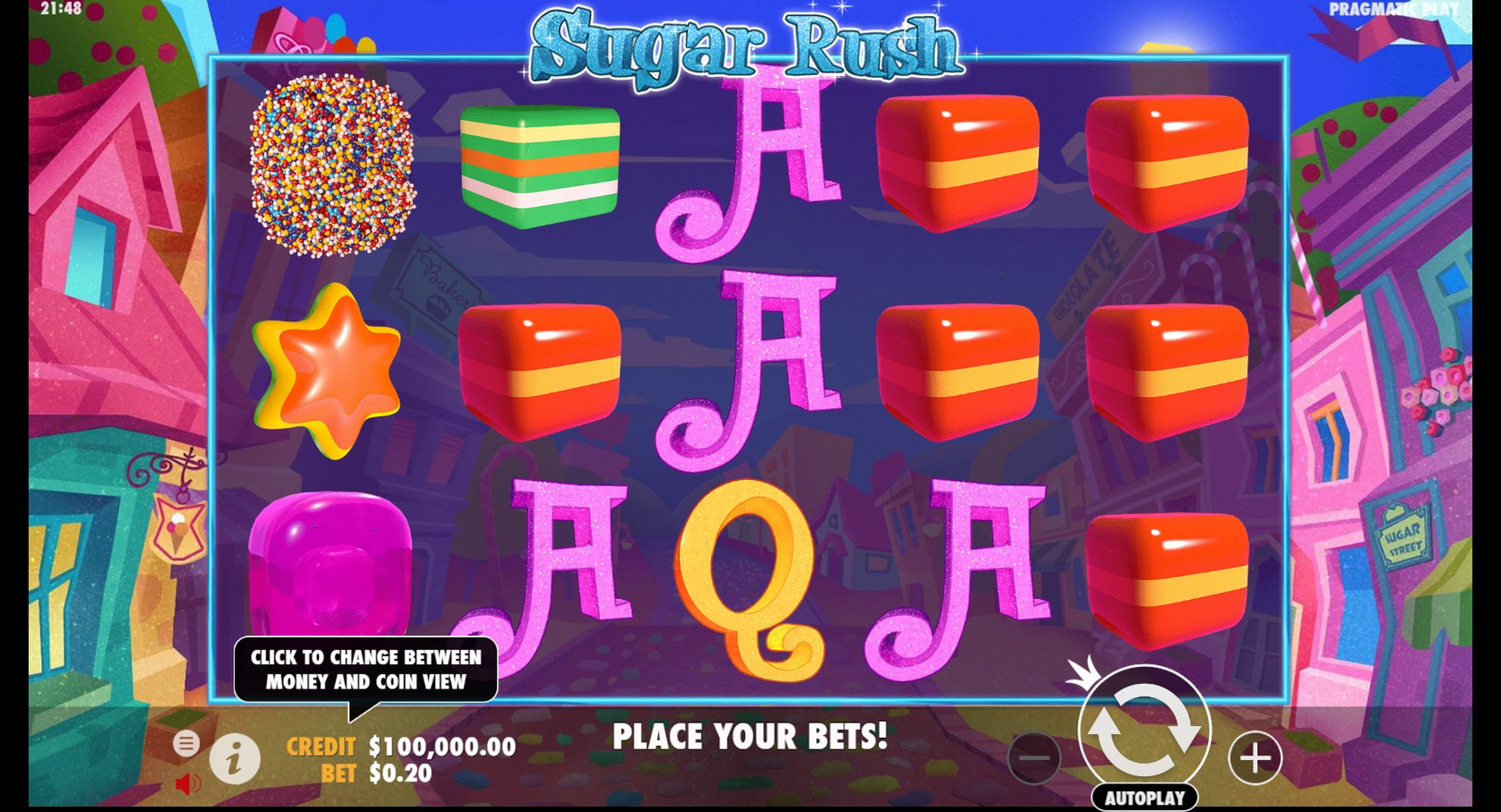 Reels in Sugar Rush Slot Game by Pragmatic Play
