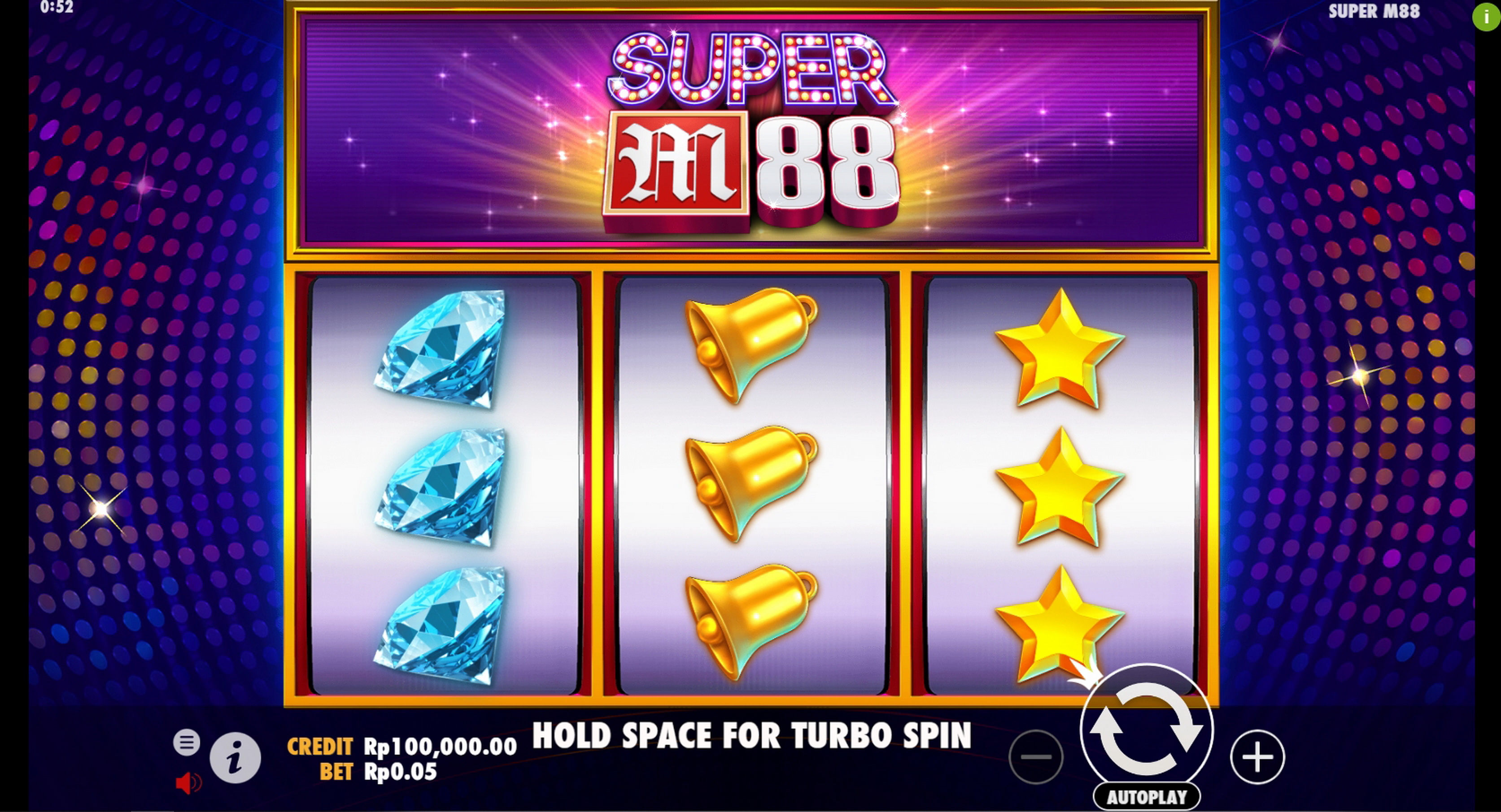 Reels in Super M88 Slot Game by Pragmatic Play
