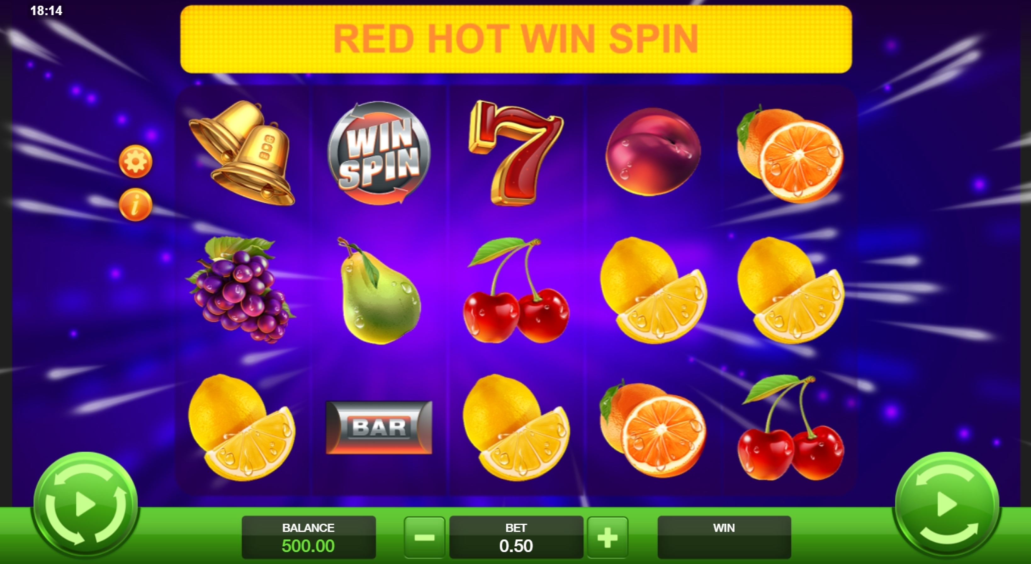 Reels in Red Hot Win Spin Slot Game by Probability Jones