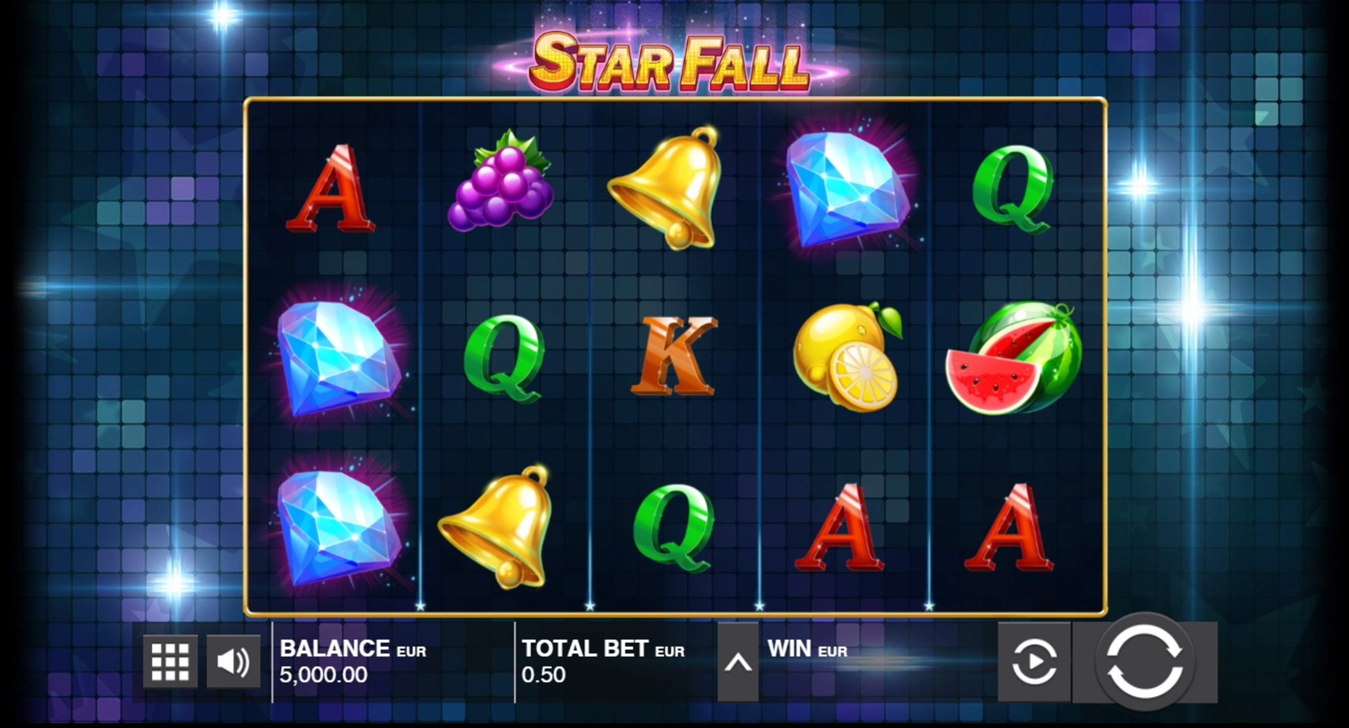 Reels in Star Fall Slot Game by Push Gaming