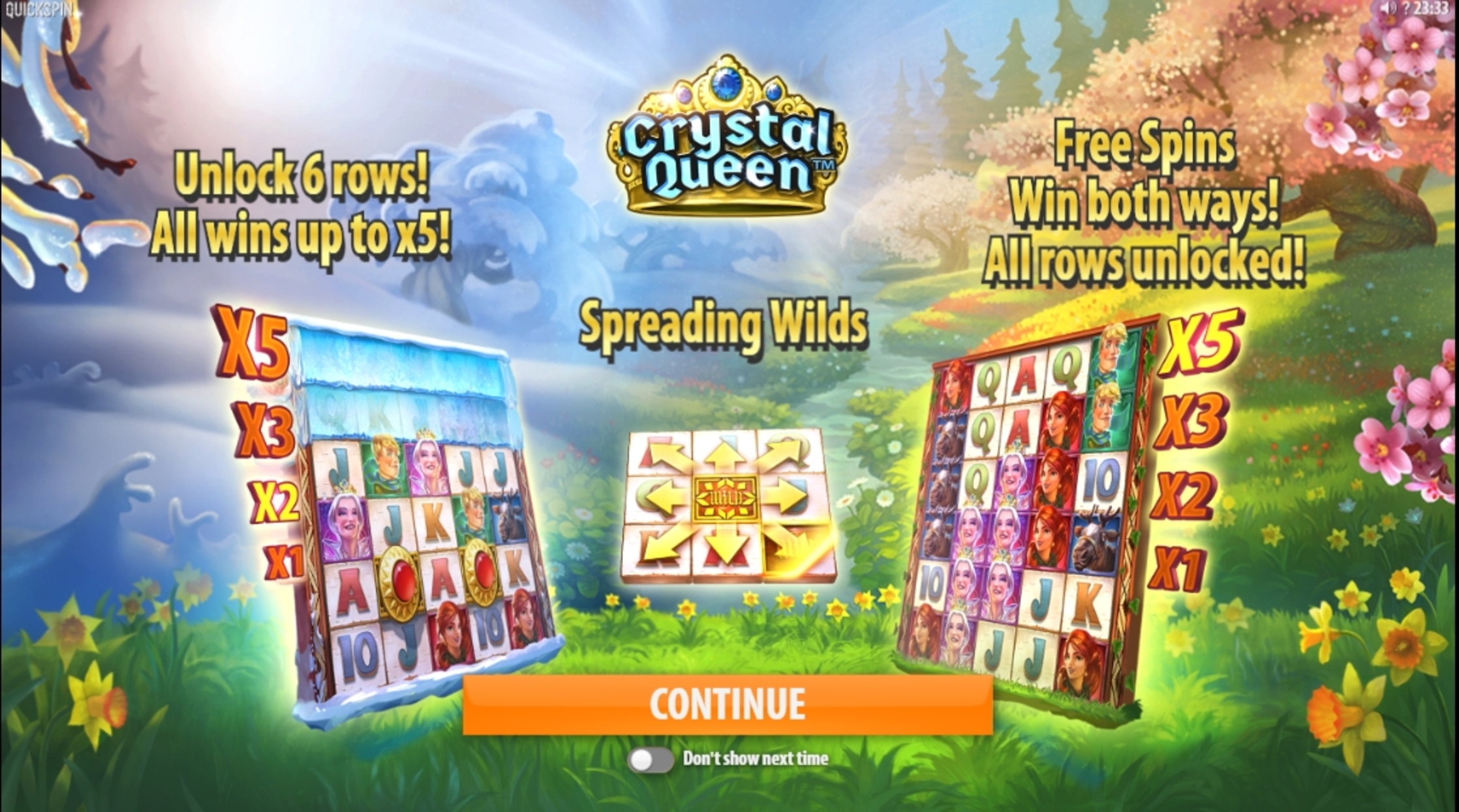 Play Crystal Queen Free Casino Slot Game by Quickspin