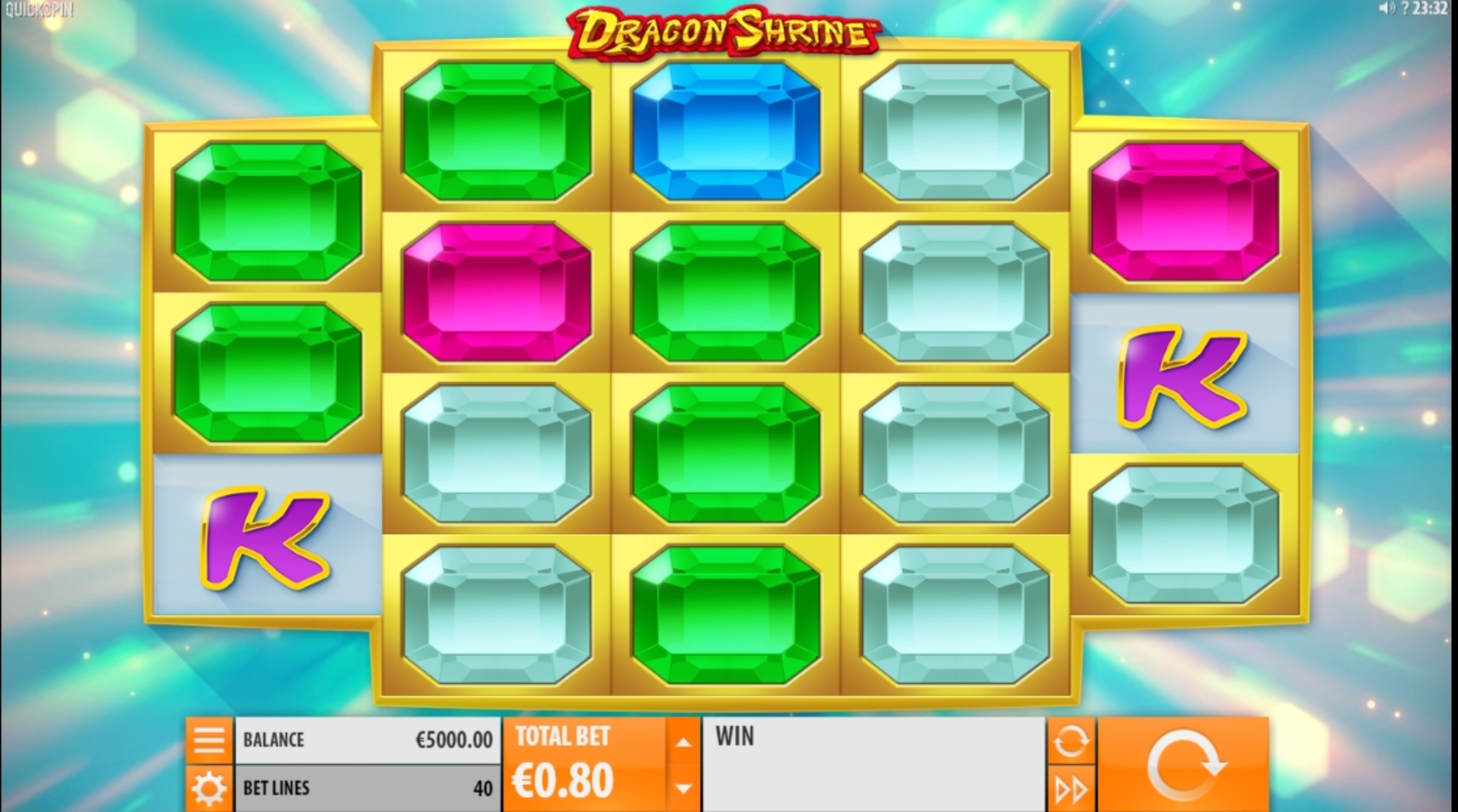 Reels in Dragon Shrine Slot Game by Quickspin