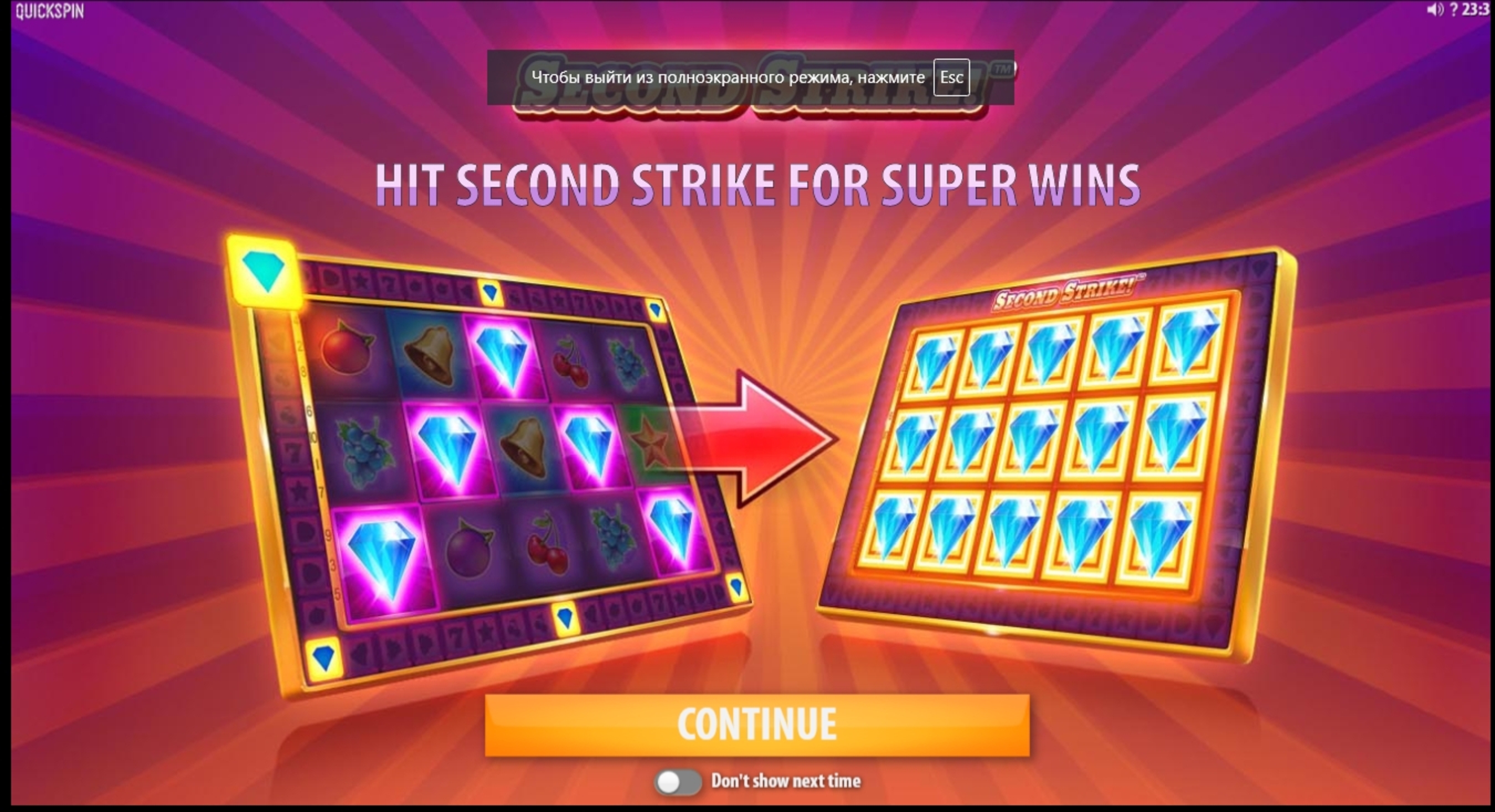 Play Second Strike Free Casino Slot Game by Quickspin