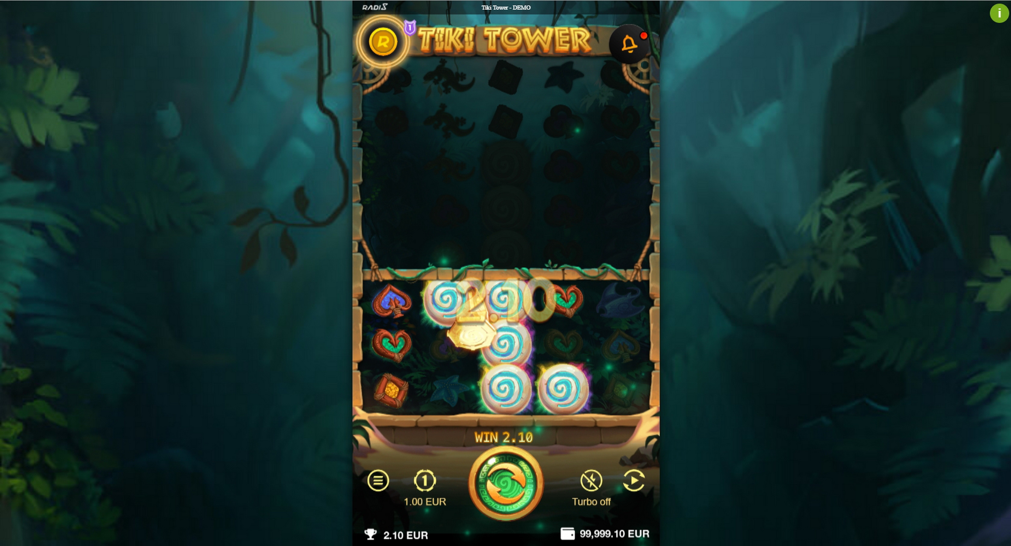 Win Money in Tiki Tower Free Slot Game by Radi8