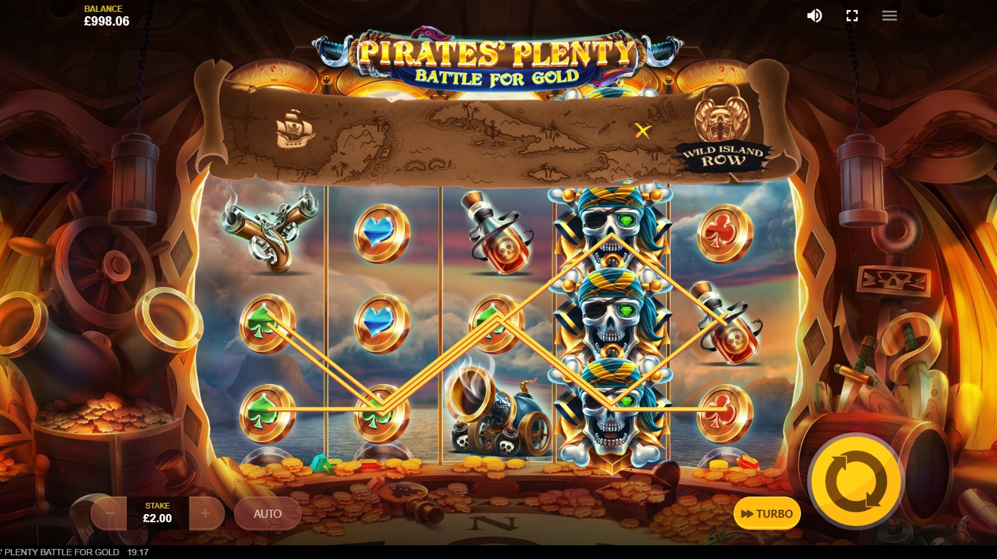 Win Money in Pirates Plenty Battle for Gold Free Slot Game by Red Tiger Gaming