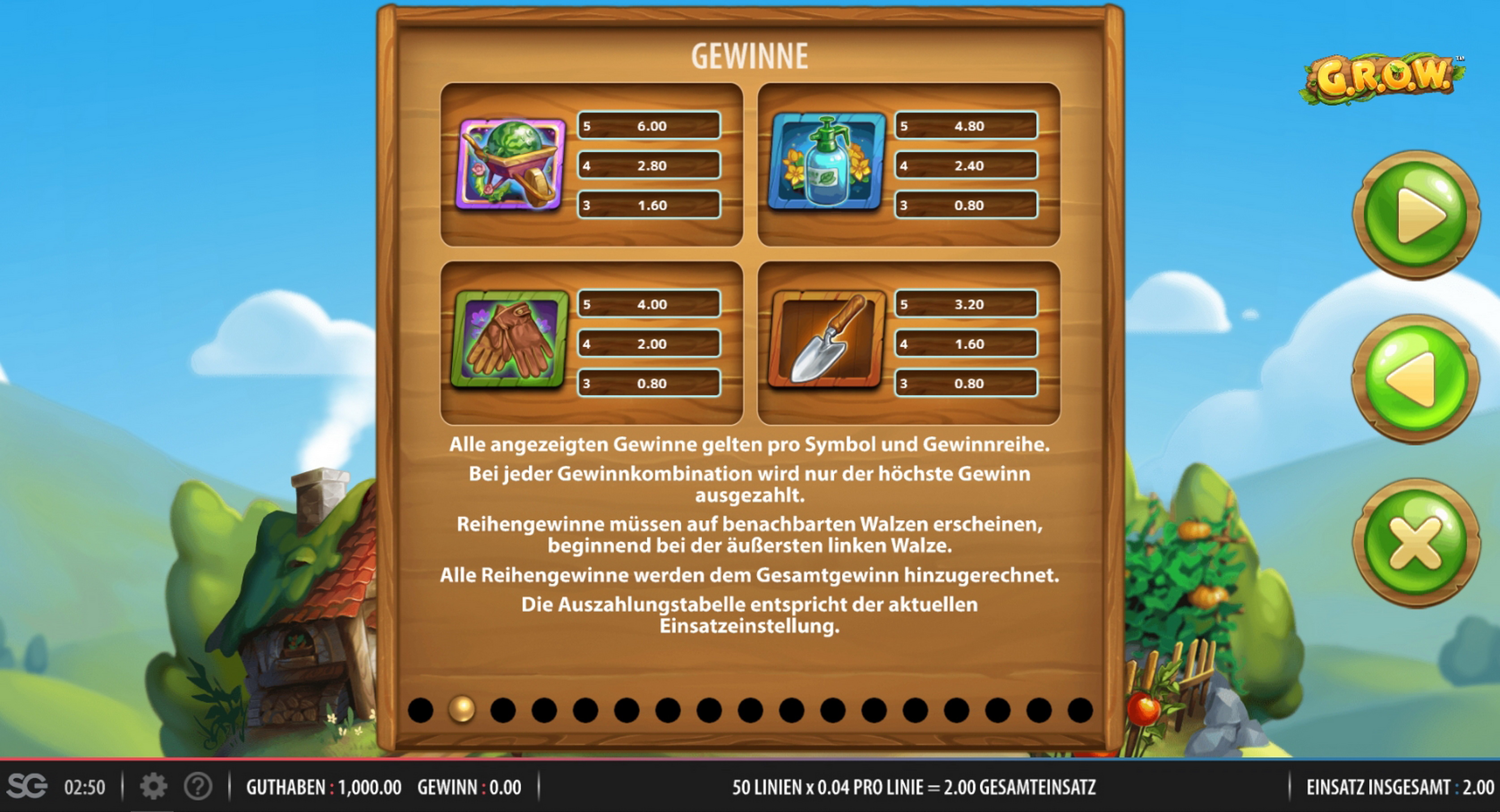 Info of Grow Slot Game by Red7 Mobile