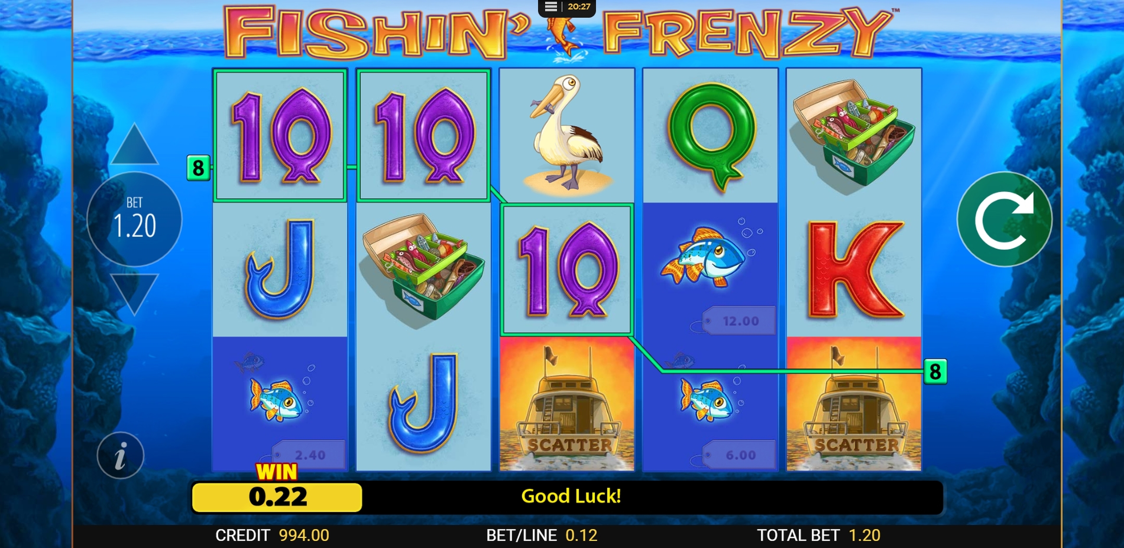 Win Money in Fishin' Frenzy Free Slot Game by Reel Time Gaming