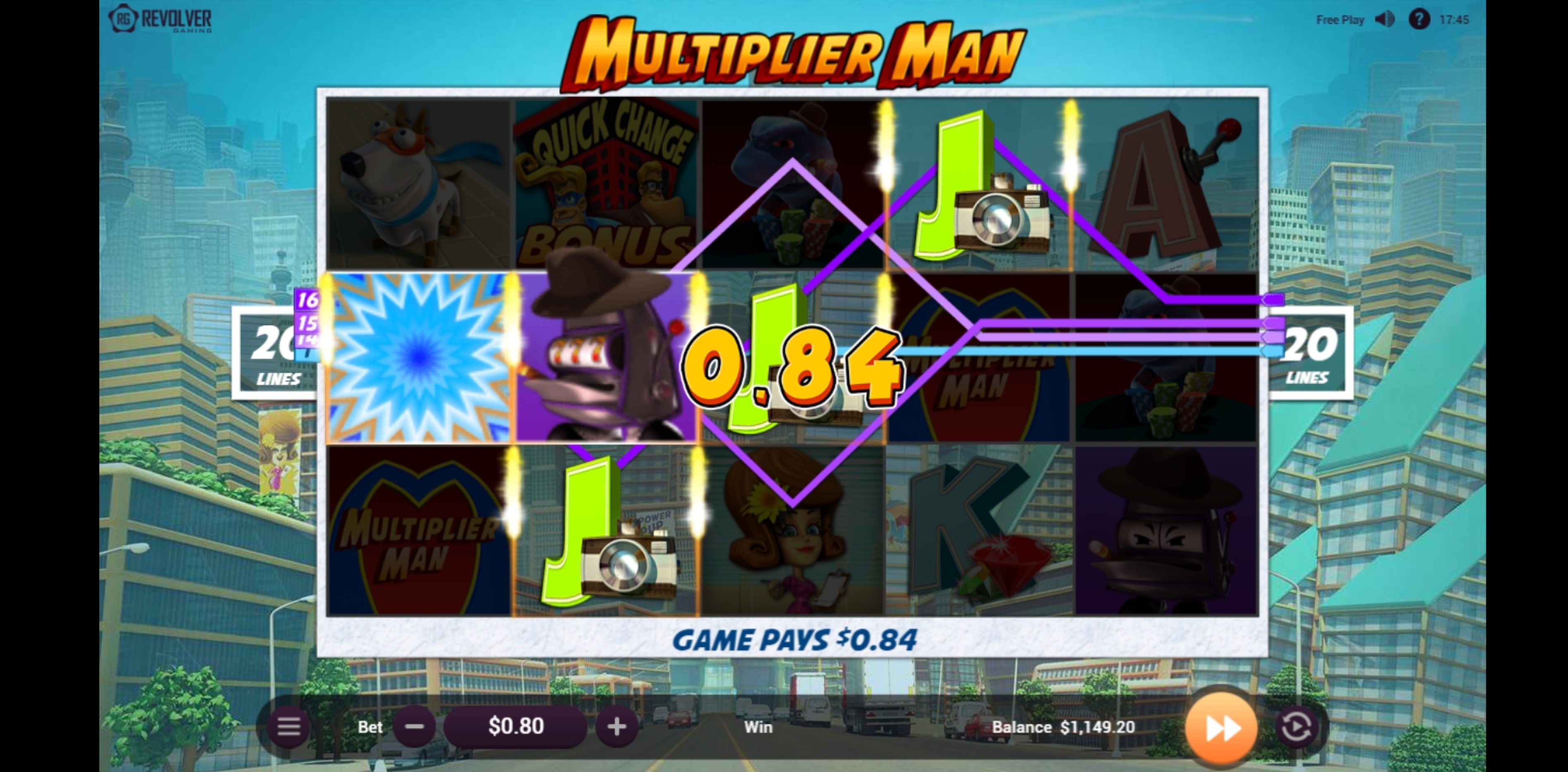 Win Money in Multiplier Man Free Slot Game by Revolver Gaming