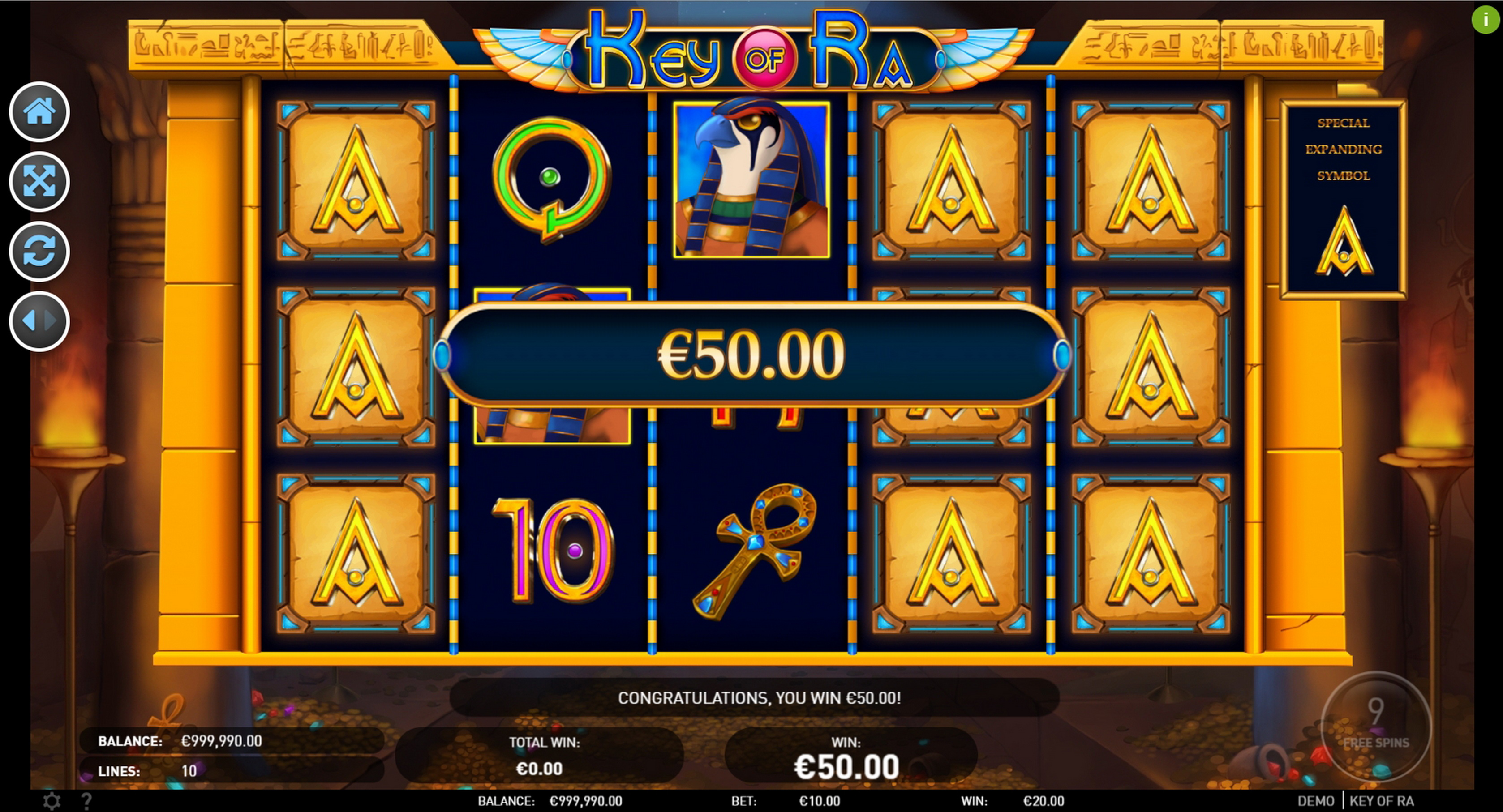 Win Money in Key of Ra Free Slot Game by R. Franco
