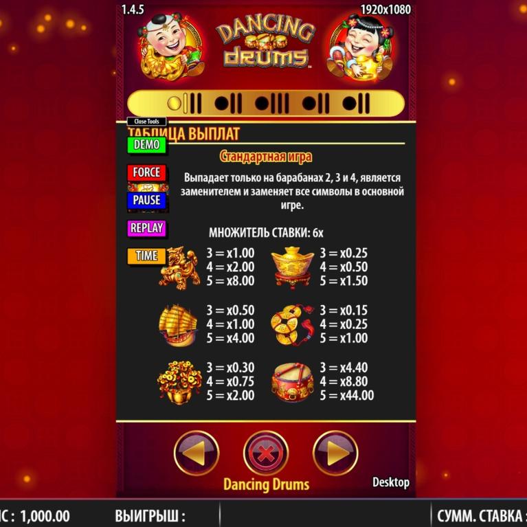play dancing drums slots online for free