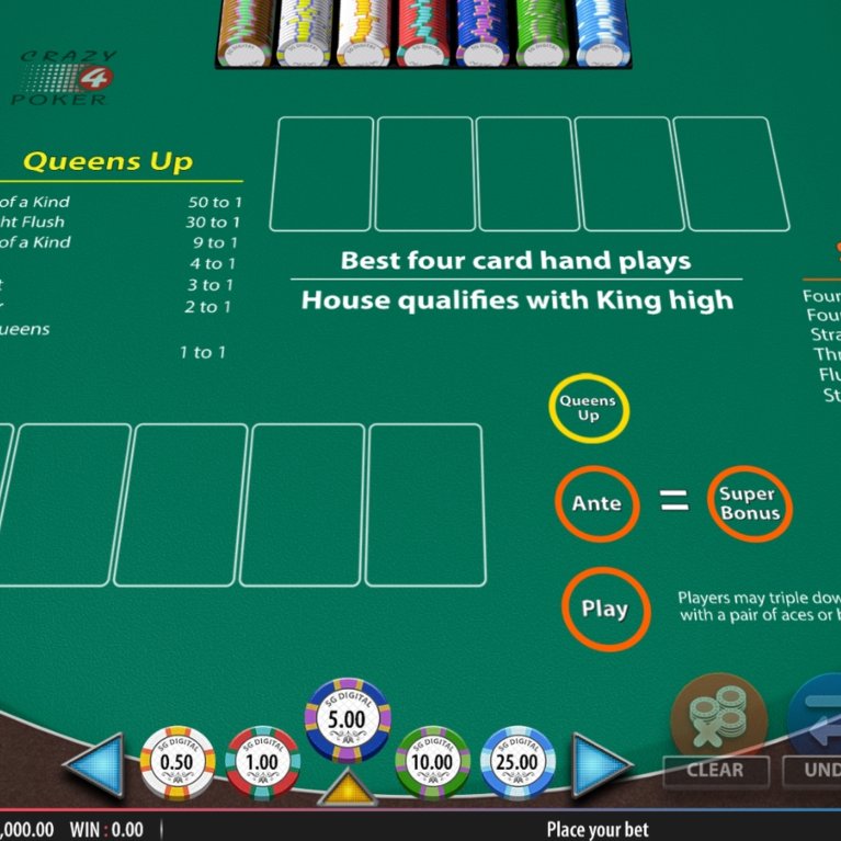 Crazy 4 Poker (Shuffle Master) Slot Machine Online by Shuffle Master