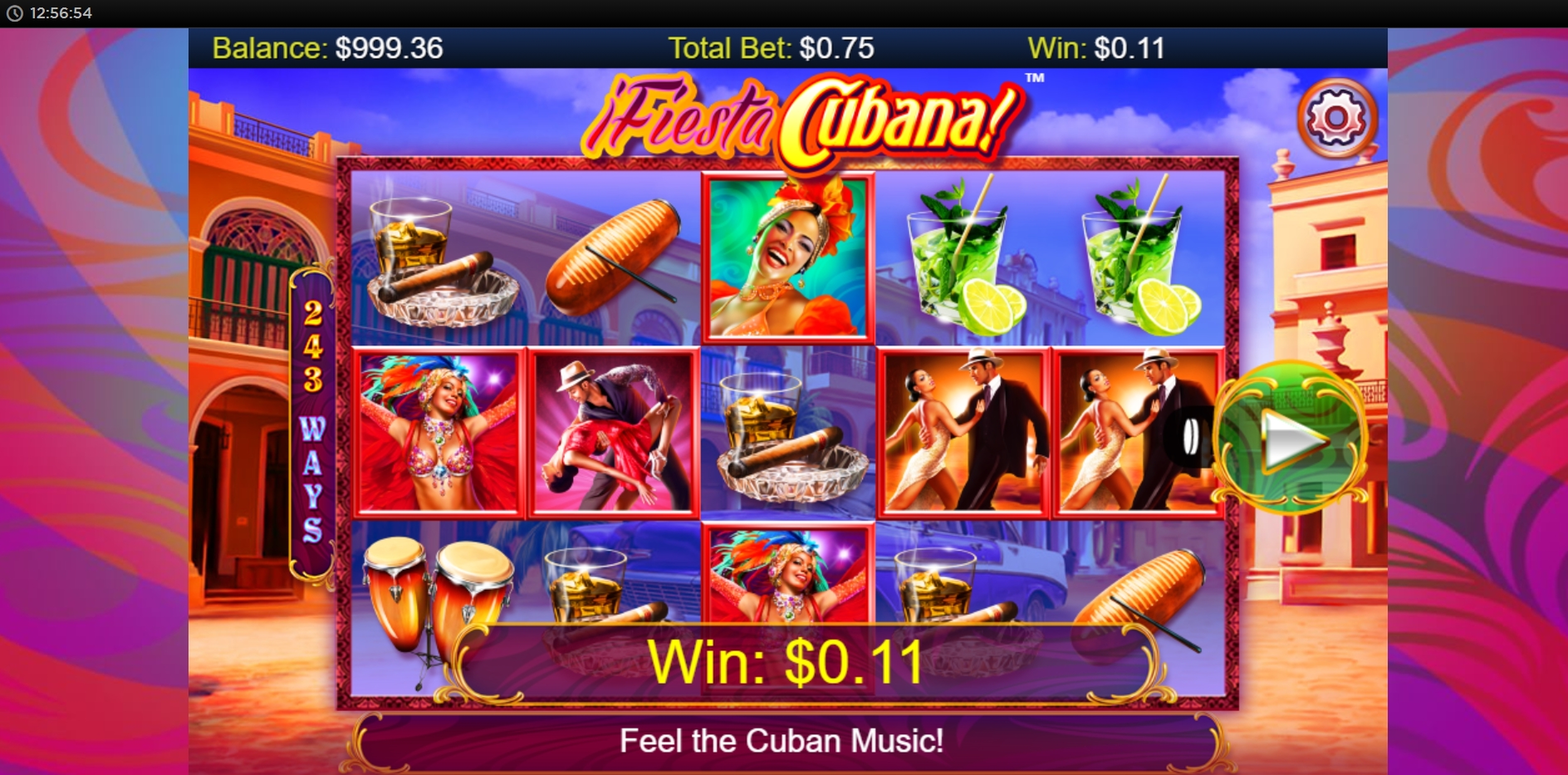 Win Money in Fiesta Cubana Free Slot Game by Side City Studios