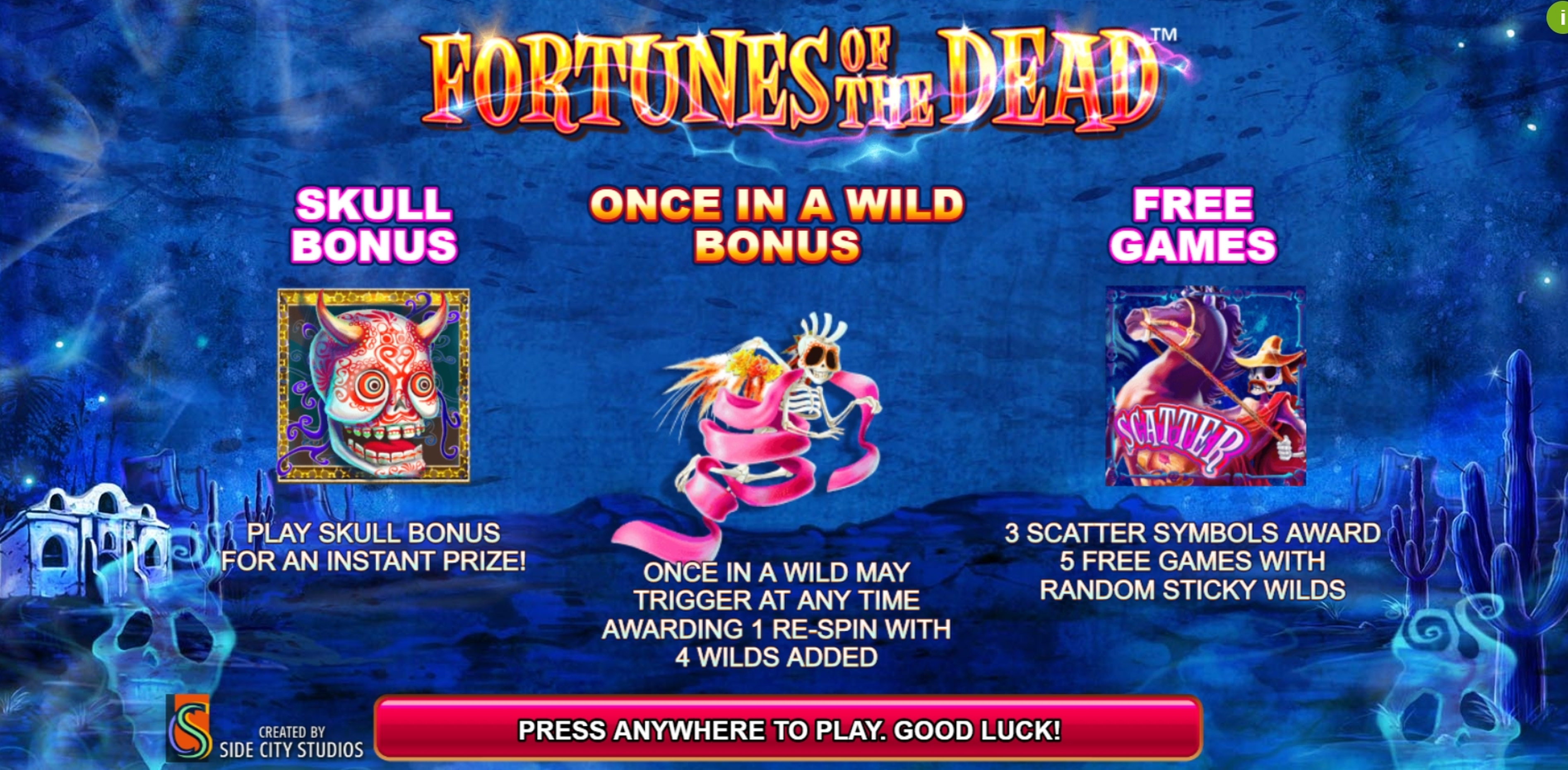 Play Fortunes of the Dead Free Casino Slot Game by Side City Studios