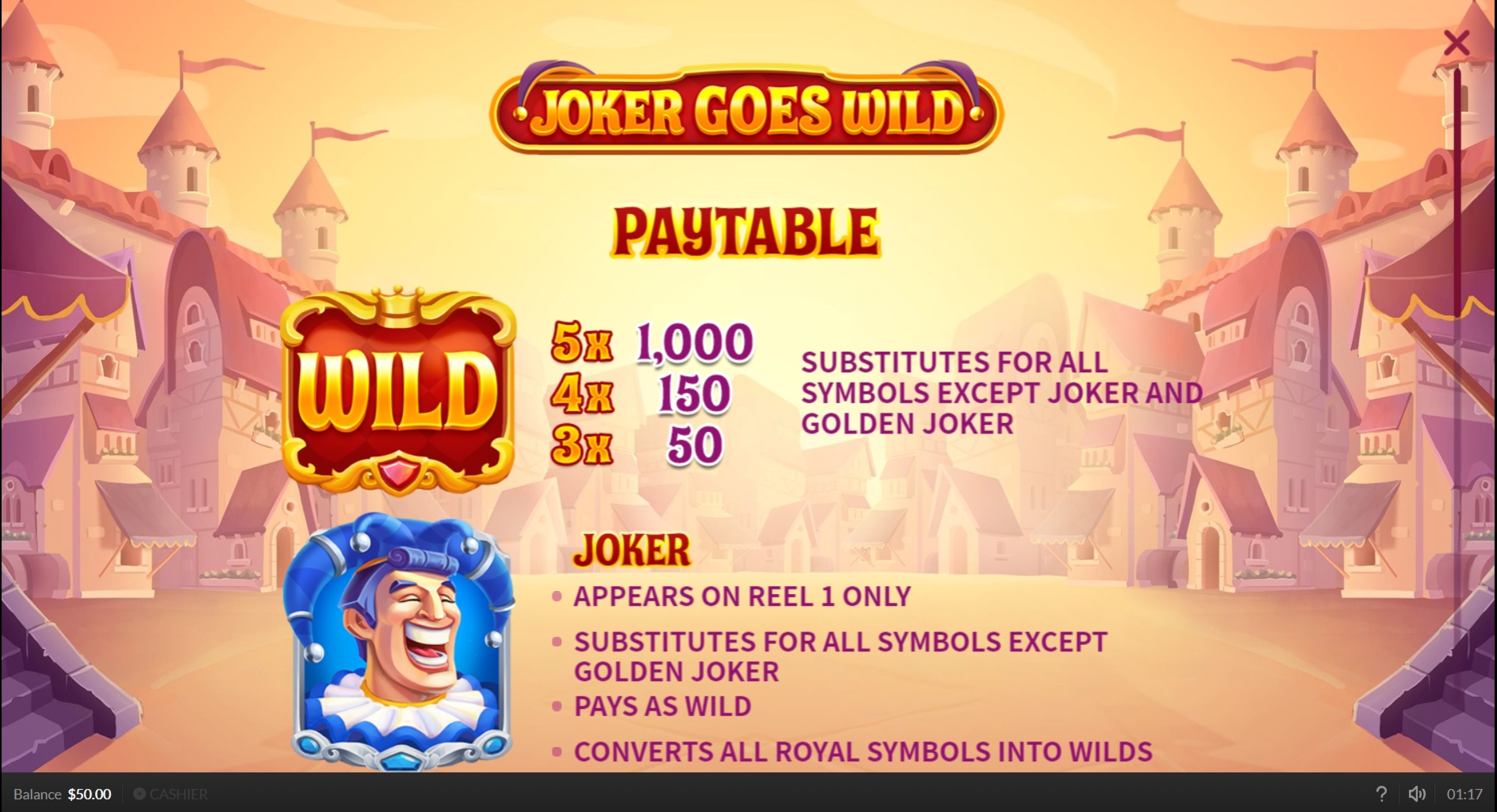 Info of Joker Goes Wild Slot Game by Skywind