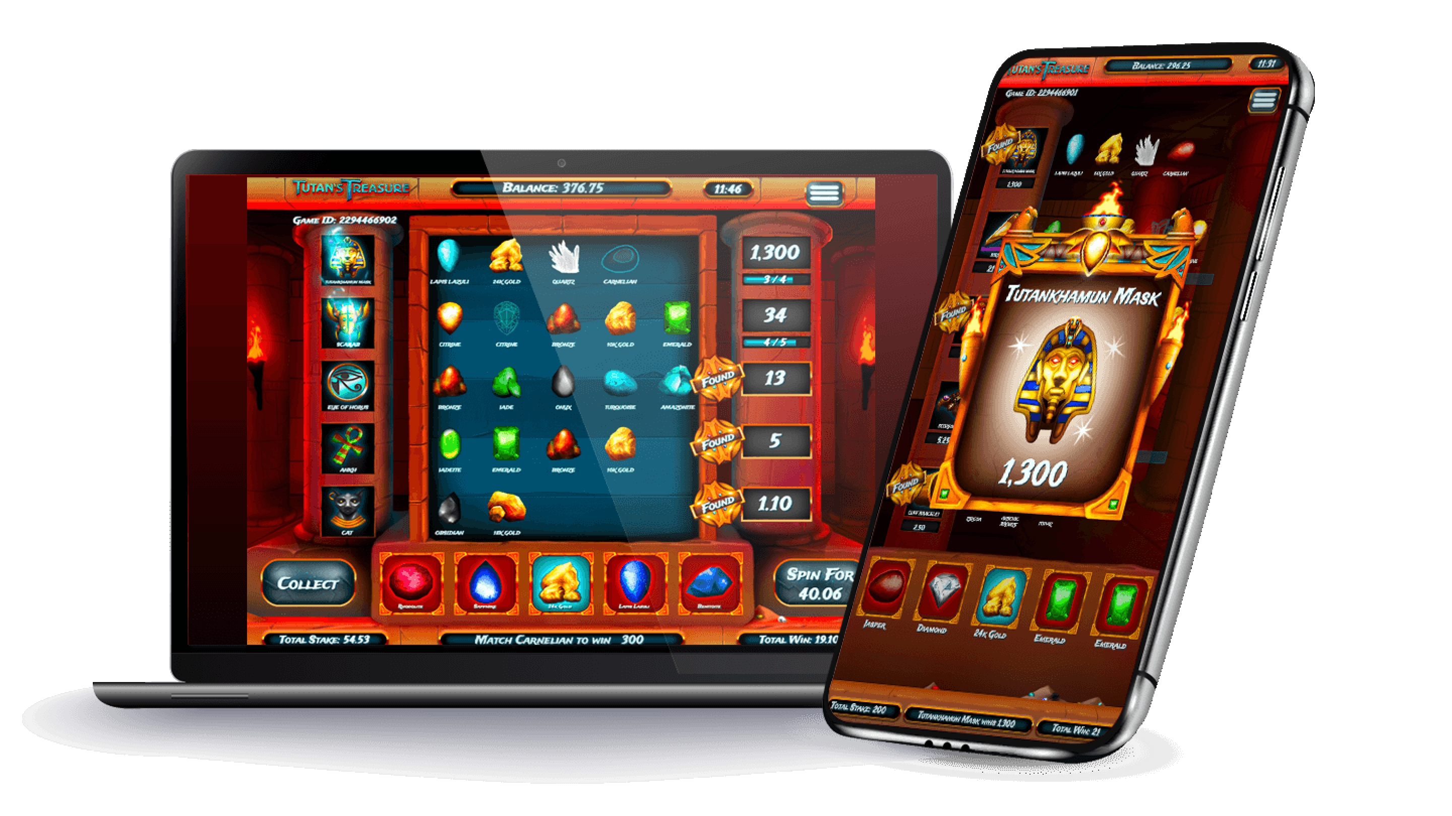 The Tutan's Treasure Online Slot Demo Game by Slingo